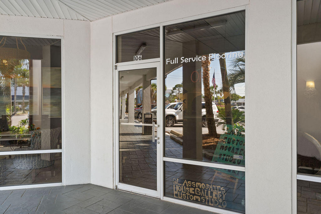 Prime retail or office space located in the Miramar Beach/Destin area. The location is in the highly visible Holiday Plaza and is located on the first-floor in southeast corner of the complex.  Ample parking available, plus, a service road is also located at the rear facilitating rear entrance loading.  Holiday Plaza HOA is professionally managed. CAM Per month is $1,156.66.   All dimensions to be verified by Buyer