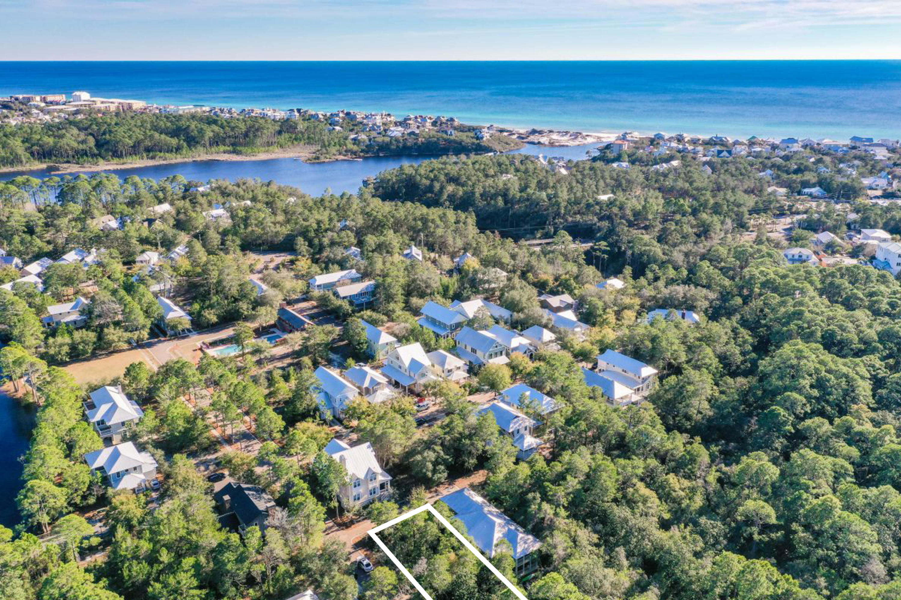 Lot 25 Lanier is one of the largest lots currently on the market in the established 30A community of Forest Lakes. This lot backs up to a Nature Preserve and ideally situated to the beaches. Forest Lakes is a highly desirable neighborhood with approximately 12 acres and 151 homesite. Experience walking trails, a gorgeous green space, water vistas, access to state forest, a playground, stocked lake, basketball goal, and two-tiered pool with summer kitchen and fireplace. Architectural guidelines are discerning and require approved architects and builders. For additional information on Forest Lakes community go to: www.forest-lakes.com.