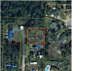 This lot backs to Santander Subdivision and Eglin reservation. Owner is Charles H. Wimberly, a licensed Florida Real Estate Broker. Property has a current survey. See a copy in other or click on photo Listing Broker/Salesperson has ownership interest in the property.