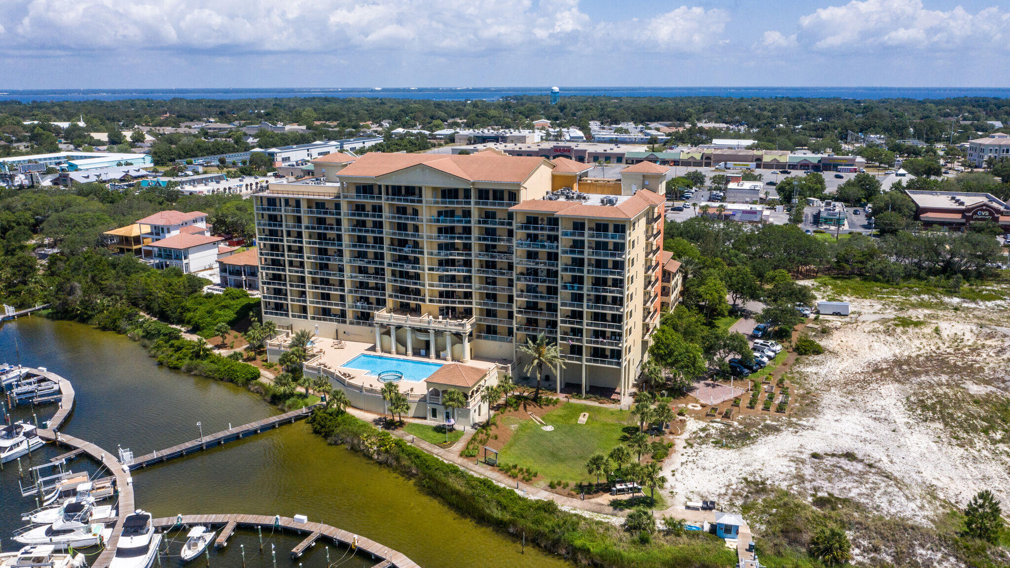 An incredible Turnkey opportunity awaits you to live in an Outstanding Harbor-Front Location in the most Beautiful Condominium Complex ever built in Destin. As you enter ''Marbella'' Mar-Bay-Ya, you'll immediately appreciate the Fabulous Entry Fountain & The Gorgeous Lobby with Mediterranean accents throughout. The amenities are first class in every way to provide you with an Outstanding Quality of Life. Click on the photos to discover the Awesome Harbor and Gulf Views from the 300 Square Foot Balcony at 60 feet above sea level, and all this large fully furnished condominium has to offer. To make it even better the owner is willing to sell the unit, a 30 x 15 Boat Slip and Floating Dock collectively at a very reasonable price. Don't delay...see it today!