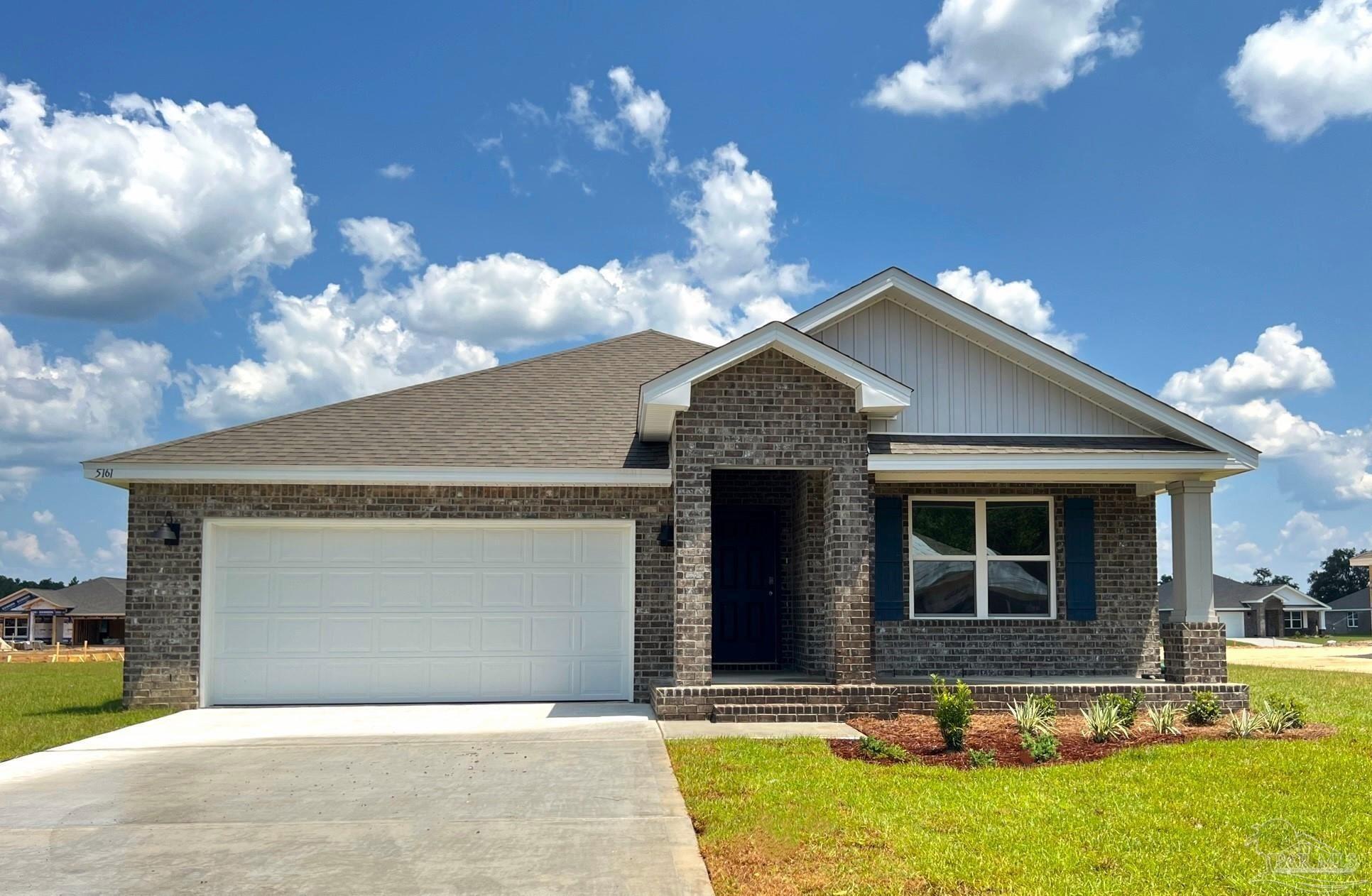 FABULOUS NEW CONSTRUCTION in Booker Estates! The charming Cali, one of our most popular relaxed living Open Designs. 4 beds, 2 baths, covered patio & a 2-car garage. BEAUTIFUL, well-designed kitchen offers gorgeous Quartz countertops, with a lg. island bar, quiet dishwasher, all stainless appliances, pantry, & spacious dining area. Bedroom 1 & adjoining bath feature a walk-in closet, Quartz double sink vanity, tub AND separate shower. Striking wood-look flooring throughout & Friese carpet in the bedrooms. The Smart Home Connect Package includes several Smart Home convenient devices, plus fabric window and door hurricane protection.  No wasted space & great amenities on a hard to find 1 acre homesite. Striking CURB APPEAL.