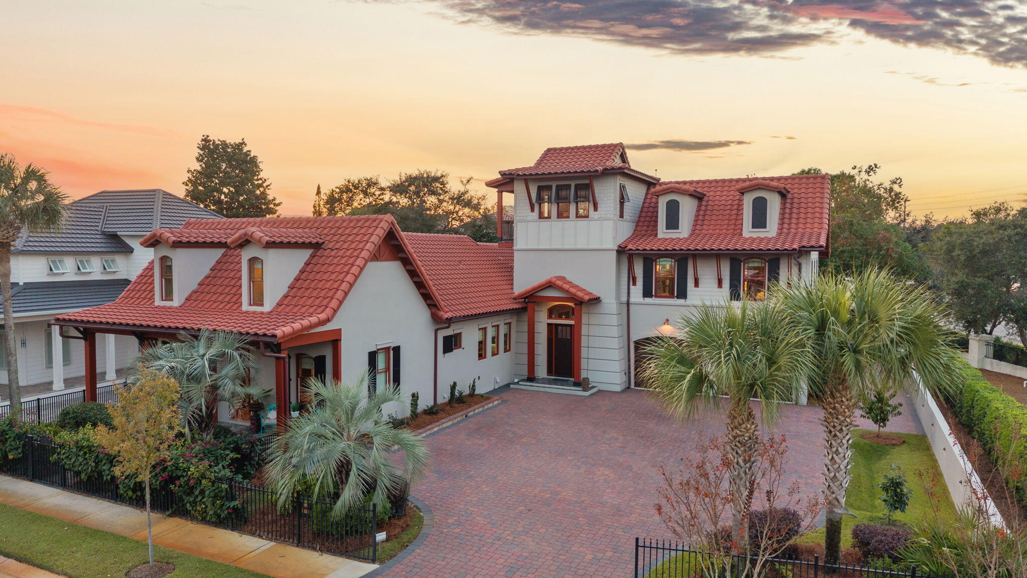 Elegant Coastal Estate on Double Lot | 40 Rue Caribe | Miramar Beach, FL

Welcome to 40 Rue Caribe, a rare coastal gem located in the exclusive gated community of Caribe. This elegant home rests on a .27-acre double lot (11,590sqft), offering privacy, space, and a prime position just 2,000 feet from the Gulf of Mexico.

Spanning 4,062 heated and cooled square feet and 5,465 total square feet under roof, this residence showcases refined craftsmanship and timeless design. Inside, you'll find rich hardwood and natural stone flooring, custom woodwork and solid wood doors, and high-end finishes throughout. The layout was designed for both everyday living and elegant entertaining, featuring multiple gathering areas, a courtyard patio with dipping pool, and a seamless indoor-outdoor connection that captures the essence of coastal living.

Significant enhancements were completed in 2020, including a new roof, copper gutters, new AC units, a whole-home Generac generator, and the addition of a three-car garage with private mother-in-law suite  ideal for guests, family, or use as a private retreat.

Enjoy peace of mind and exclusivity with private deeded beach access, lushly landscaped surroundings, and the security of a gated community. With ample driveway space, golf cart parking, and easy proximity to the best of both Destin and 30A, this property perfectly blends luxury, location, and lifestyle.

Whether you envision it as a primary residence or a high-end vacation rental, 40 Rue Caribe offers the rare combination of craftsmanship, comfort, and coastal charm  all in one of the Emerald Coast's most sought-after neighborhoods. All information to be verified by Buyer.
