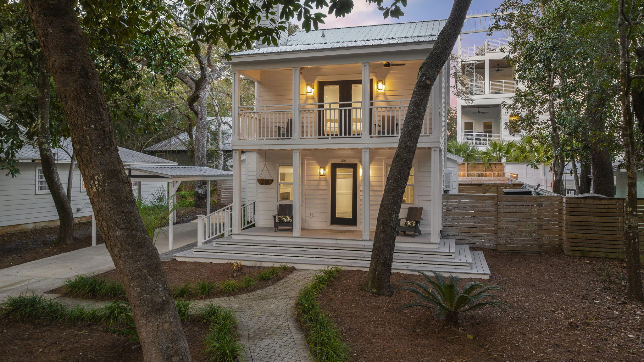 AMAZING OPPORTUNITY to own a fully furnished, turnkey beach house one block to the beach and .3 miles to Seaside - without the HOA! Not only is this home steps from the beach, but the nearby county-owned beach access actually has space to stretch out, set up your chairs, and stay awhile—unlike some access points where you're just squeezed between private properties. 46 W Grove Avenue offers a coastal paradise in Old Seagrove. This fully renovated 1,800 sq. ft. home features 3 bedrooms, 3 full baths, plus a versatile loft bedroom.It boasts a private gunite pool, updated appliances, 3 new HVAC units, metal roof and elegant details like ceiling beams, built-in bookcases, and a gas fireplace. Located just a block from 30A and the beach and a short bike ride to Seaside and Watercolor, this house is perfect as a vacation home or investment property, with projected rental returns of $177,000.
