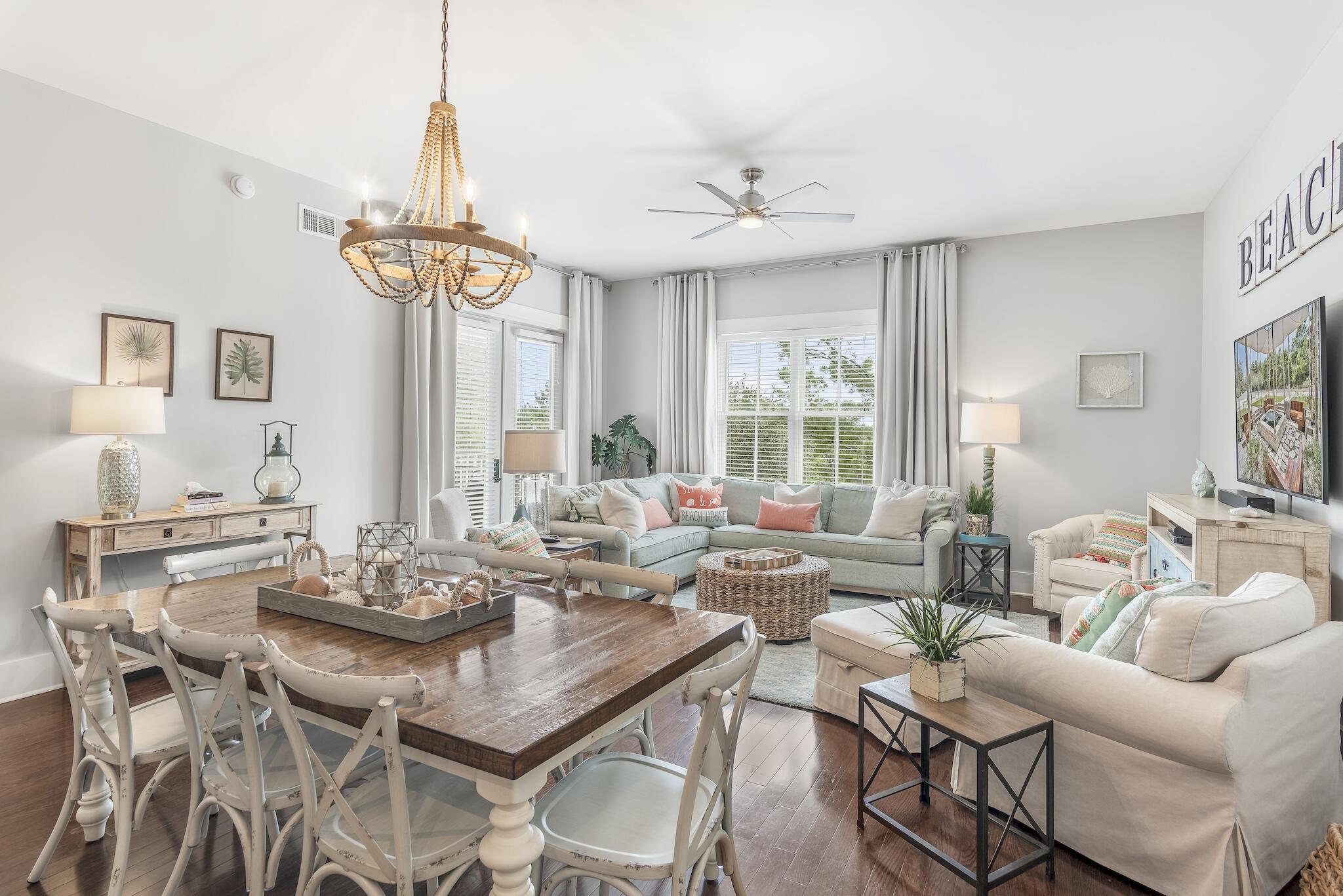 Updated and Turnkey, this quintessential condo is everything you would want at the beach and more! Located in the coveted M2 building with the master bedroom and living opening to your private balcony for relaxing or sunset cocktails. You will also find a guest suite and bunk room as well as washer & dryer inside the unit for full convenience. The private beach access with restrooms & showers is easily accessible via a short stroll, bike or ride on the open air shuttle. Other amenities include a private owners' lounge with a sunlit reading room, pool with grilling area and children's playground. This unit conveys with an assigned covered parking space.
This condo makes a wonderful rental, second home or full time residence. Secure this investment today and start living your beach life now.