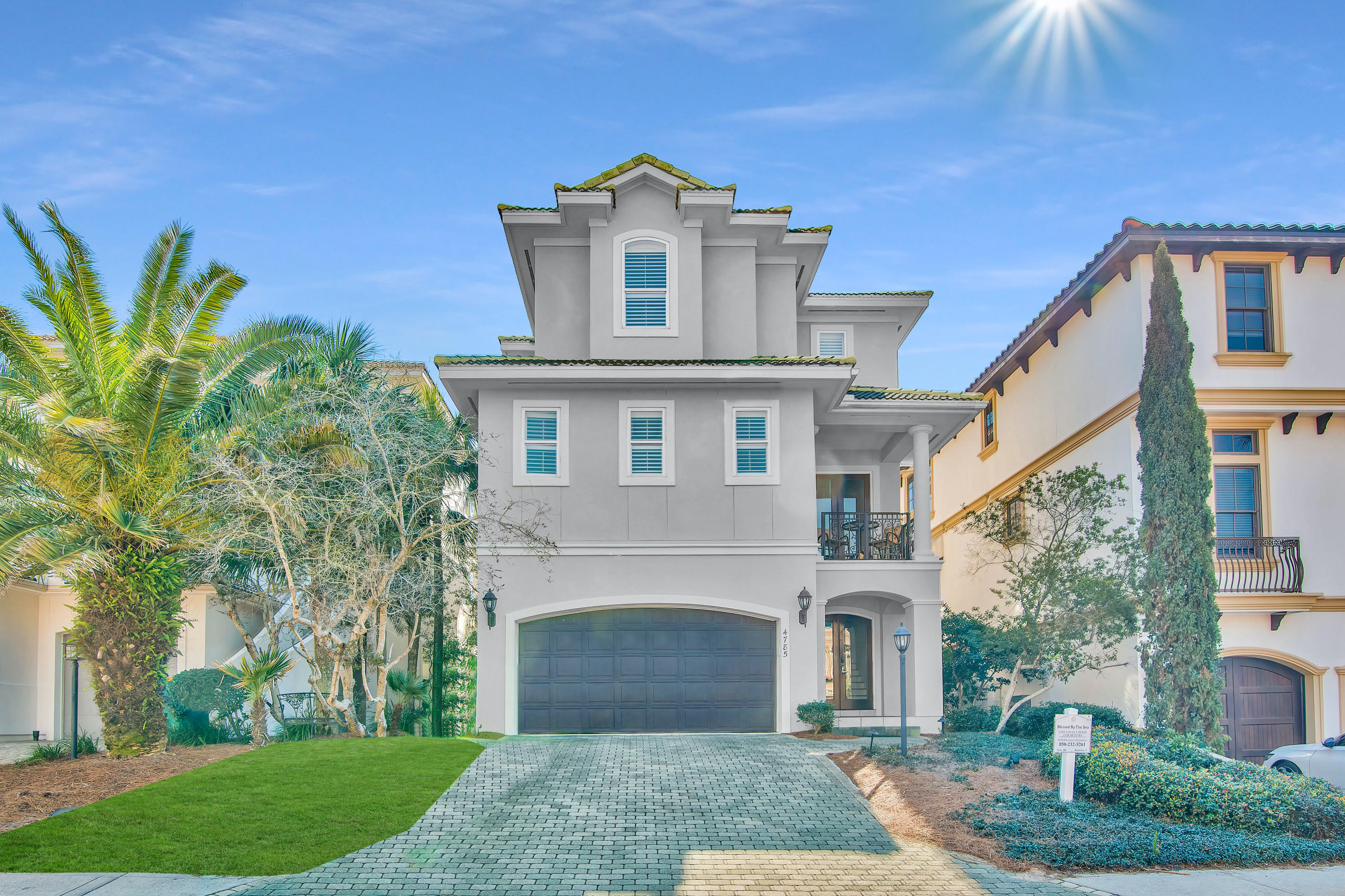 Engulfed in a completely renovated and upscale beach décor – this one of a kind coastal Mediterranean home is ideally located in the highly sought after community of Destiny by the Sea.  Featuring gulf views from the 2nd and 3rd floor, this home is surely to wow from a rental standpoint or be positioned as a favorable second home option behind the gated entrance to the neighborhood.  This home features an open living that encapsulates the ultimate beach lifestyle with wide porches and constant breeze from the beach.  With prominent positioning in Destiny by the Sea, you'll feel at home with the full 7 bedroom offering.  It features 6 large bedrooms with 5 full bathrooms and an additional bunk room off the master and additional bonus room.  This home is currently approved as a 7 bedroom rental in Destin and has over $180,000 in gross bookings for 2021 already and all future bookings will convey to the new owner.  Everything in this home has been updated and enhanced, from all brand new HVAC units, new paint inside and out, new appliances, all new furnishings, counter-tops and so much more.  The spacious views are completed with access by a private elevator to each floor and a bonus/play room on the first floor.   This home is turn-key and ready to go as it has been meticulously cared for and updated. 

Destiny by the Sea is a guard gated, gulf front neighborhood conveniently located in the heart of Destin which features world class dining, shopping, entertainment and so much more.