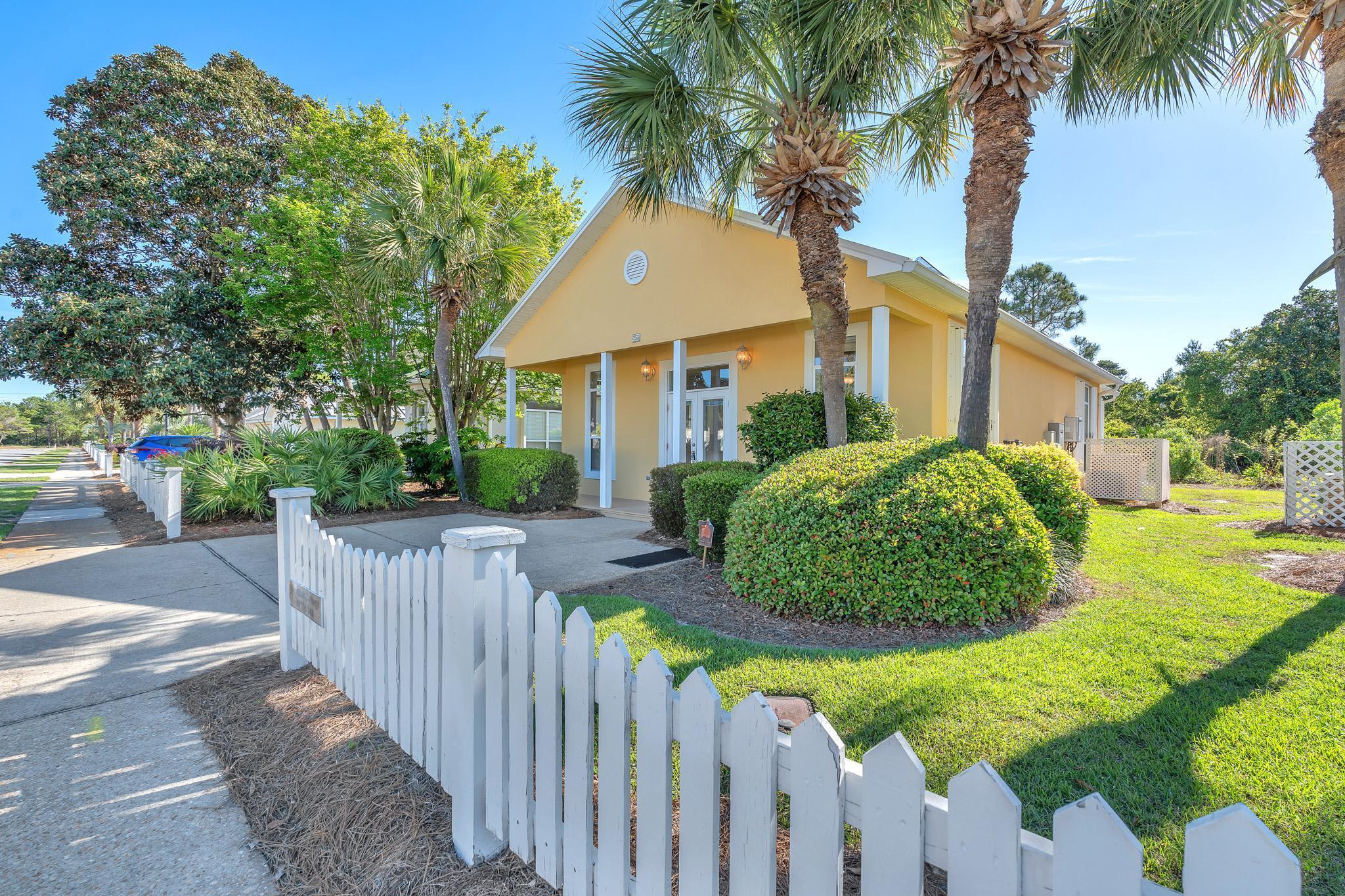 Enjoy the Emerald Coast beach lifestyle in this beautiful Maravilla Cottages home. This charming 3-bedroom, 2-bathroom house is located in a highly sought-after area of Destin, FL. Less than 2 blocks from the beach in a gated beach community with deeded access to the gulf (a rare find).
This home features a covered porch, ceramic tile flooring throughout, granite countertops, and stainless steel appliances in the kitchen. Step outside to enjoy the spacious back yard deck, perfect for family time or simply relaxing in the sunshine. Maravilla Cottages is a gated community with 2 pools, club house, fitness center, tennis courts, pickleball courts, basketball goal, and the option to pay for beach chair service (March through Oct). Don't miss out on the opportunity to make this house your new home. Contact us today to schedule a viewing!