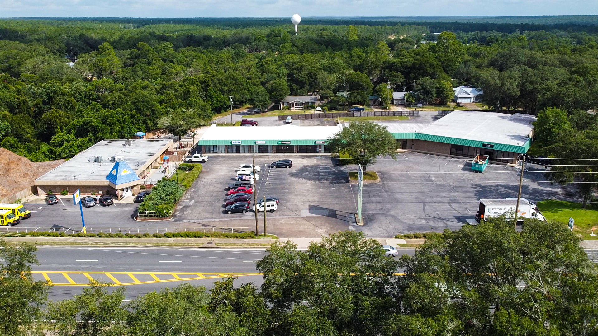 Income Producing Retail Properties being sold together with long tenant history. These properties are located in Northwest Florida just outside the gates of Eglin Air Force Base. Pointe Plaza, is an Inline Strip center that is 19,282 SF with a solid mix of retail & office tenants. The adjacent property, Childcare Network (5690 SF) has been leased to the same tenant since the 1985, when the building was built. Both
properties operate seamlessly adjacent to each other. This is a great investment opportunity with a good mix of established tenants as well as new tenants with new 5 year lease terms.  We currently only have 1 vacancy of 2,000 SF.  Call me for more information and I can send you a Marketing Flyer and rent roll.
