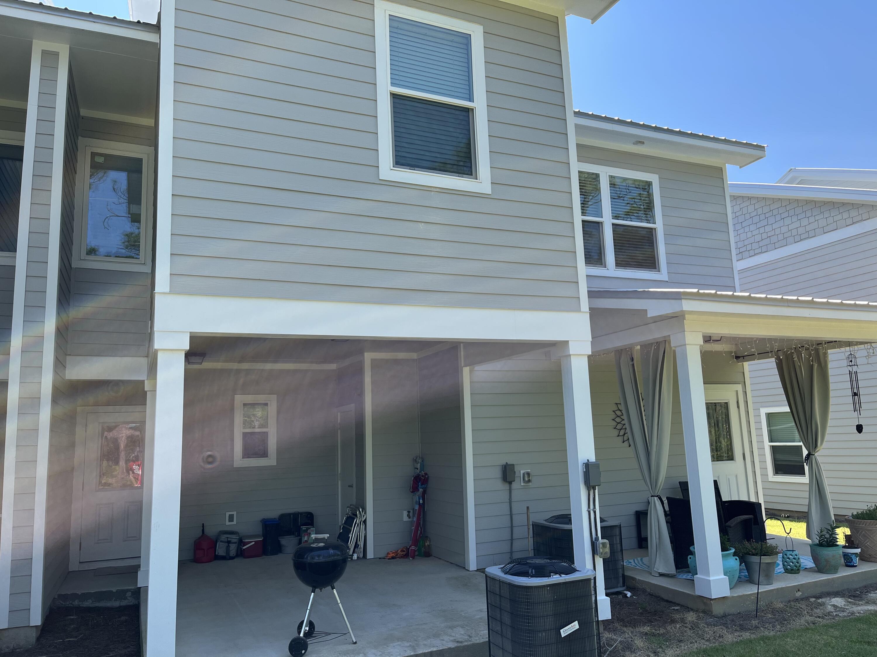 Accepting backup offers. This lovely townhome is like new and only 1.5 years old.  Job change has forced owner to sell and relocate.  New owner can take advantage of the savings and still have basically a new home.  1336 SF townhome has 3 bedrooms, 2.5 baths, open living room and kitchen, and covered back porch.  Living room, kitchen, half bath, and laundry closet are all on first floor. Upstairs has 3 bedrooms and 2 baths with ample closet space, Appliances included are dishwasher, refrigerator, stove, garbage disposal, and microwave.  Home has electric CH&A, laminate vinyl plank floors (that look like wood) throughout the home, open back porch with storage closet, 2 parking spaces in front of the unit, and access to the community pool and common areas.