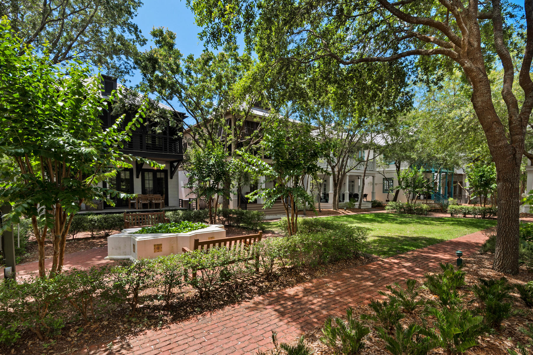 Nestled within the enchanting enclave of Rosemary Beach, 21 Dill Lane features a Cottage and Carriage House along with unrivaled opportunity for luxurious coastal living. This exceptional residence features 4 spacious bedrooms, a versatile bunk room, and 5 full bathrooms, providing abundant space for both family and guests.

Upon entering, you'll be captivated by the impeccable interior design, where modern elegance seamlessly merges with the coastal charm that defines Rosemary Beach. The home is thoughtfully furnished and adorned, reflecting a commitment to luxury living that exudes sophistication and relaxation.

One of the home's outstanding features is the enchanting courtyard, complete with a stucco fireplace—a place where you can envision cozy evenings spent gather around the fire, sharing stories and creating cherished memories. Whether you seek solitude or an inviting space for entertaining, this courtyard offers the perfect backdrop.

What truly sets this property apart is its unbeatable location within Rosemary Beach. You'll enjoy the unique privilege of stepping out to one of Rosemary's charming pocket parks, integrating nature seamlessly into your daily life. It's a serene escape, inviting you to unwind and recharge amidst the natural beauty of the community.

In addition to its exceptional features, 21 Dill Lane includes a 2-car garage for your convenience, ensuring your vehicles are safely housed. Furthermore, the property boasts a spacious carriage house, providing a versatile space for your family and also another avenue of income for your rental property.

Conveniently located just down the street from the owners club, you'll have easy access to exclusive amenities and social opportunities that enhance your Rosemary Beach experience.

This property embodies the very essence of coastal living, harmonizing comfort, style, and convenience in an idyllic setting within the beloved community of Rosemary Beach. Don't miss the opportunity to make this your forever home. Contact us today to schedule a viewing and immerse yourself in the enchantment of 21 Dill Lane in Rosemary Beach.
