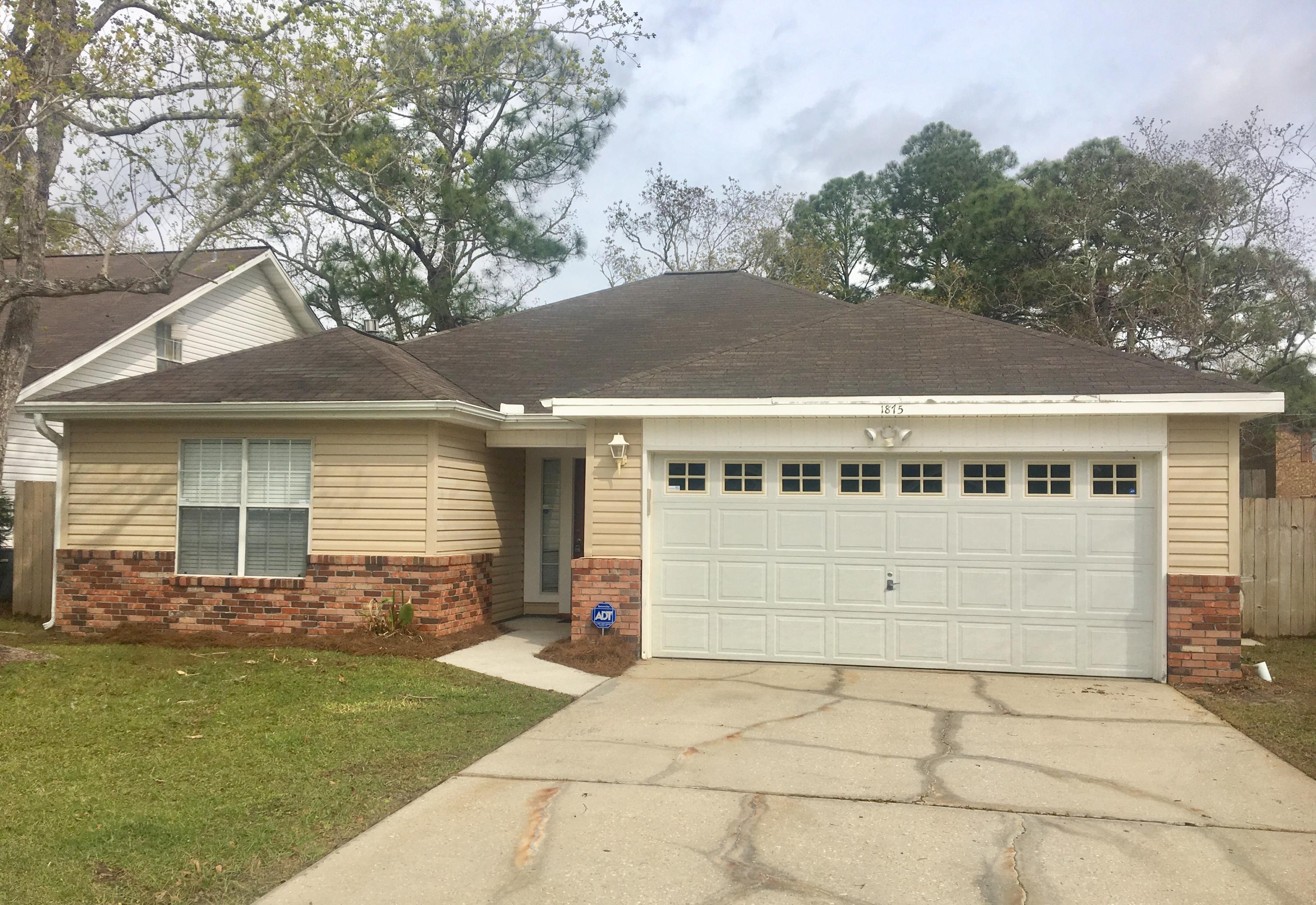 NEW DIMENSIONAL SHINGLE ROOF to be installed. This homes' convenient location in Ft. Walton Beach is within minutes to the bases of Hurlburt or Eglin, as well as shopping and the BEACH. The entire home has just been freshly painted. The spacious living room features a fireplace, cathedral ceiling and sliding glass door that leads out to the privacy fenced back yard. The master bedroom is spacious and the master bath has a walk in closet and tiled tub/shower. The front 2 bedrooms share a hall bath. GAS WATER HEATER just installed in Feb. 2018. This home is ready for you to put your finishing touches on. Call office to schedule a showing @850.389.8533