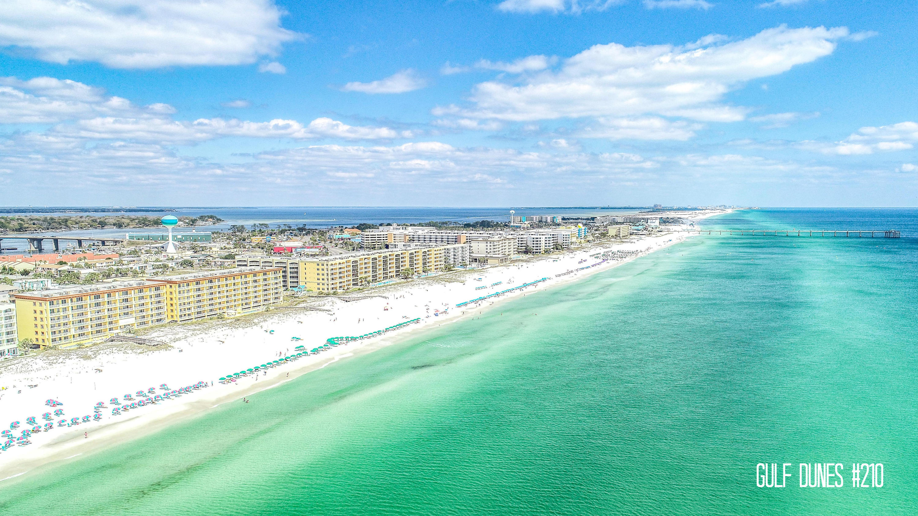 UNDER CONTRACT, SELLER ACCEPTING BACKUP OFFERS
A fantastic, spacious 3 bedroom, 3 bath condo with a 3rd floor END elevation (1st floor is parking) to take advantage of the stunning beach and Gulf front views and don't forget the sunsets! This prime location in the building is on the west end with extra side windows and great views. This condo offers a large Gulf front Master Suite, two spacious guest rooms, and is ready for your personal touches.  Will be an amazing investment property and could produce excellent rental income.  Gulf Dunes offers resort style amenities including 425' of Gulf front, 2 swimming pools (1 seasonally heated), tennis courts, bbq area and exercise room. Exterior is being repainted in a coastal color palette winter 2020 and assessment has already been paid by the owner.  The resort is also located within walking distance of many wonderful restaurants, mini-golf and the Boardwalk which offers many dining shopping an entertainment options plus seasonal fireworks shows from the Okaloosa Island Pier. Hurricane shutters convey! The exterior of Gulf Dunes is about to go through a fabulous exterior update to include all new paint and color palette (much more coastal,) plus all new sealants, concrete repairs, cladding, new light fixtures throughout, site wall repairs, new walkway wall vents and more.  Extremely well run and managed association!
