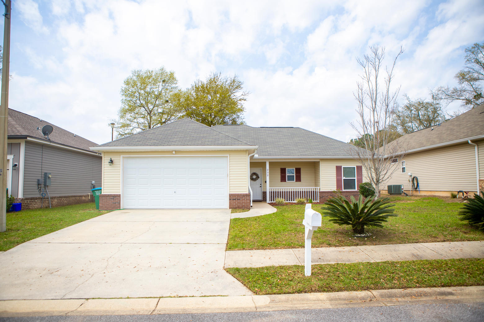 Welcome to your new home! Great location for accessing I-10, shopping, restaurants and the new Outlets that will be built.  At the end of the block of this home, it becomes a small cul-de-sac with sidewalk on this side of the street.  Split bedroom plan with open kitchen to family room. Randy Wise homes add special features like the metal pull-down stairs in the garage and all tile floors. Fenced back yard. Other amenities listed in Documents.  Buyer to verify all measurements.