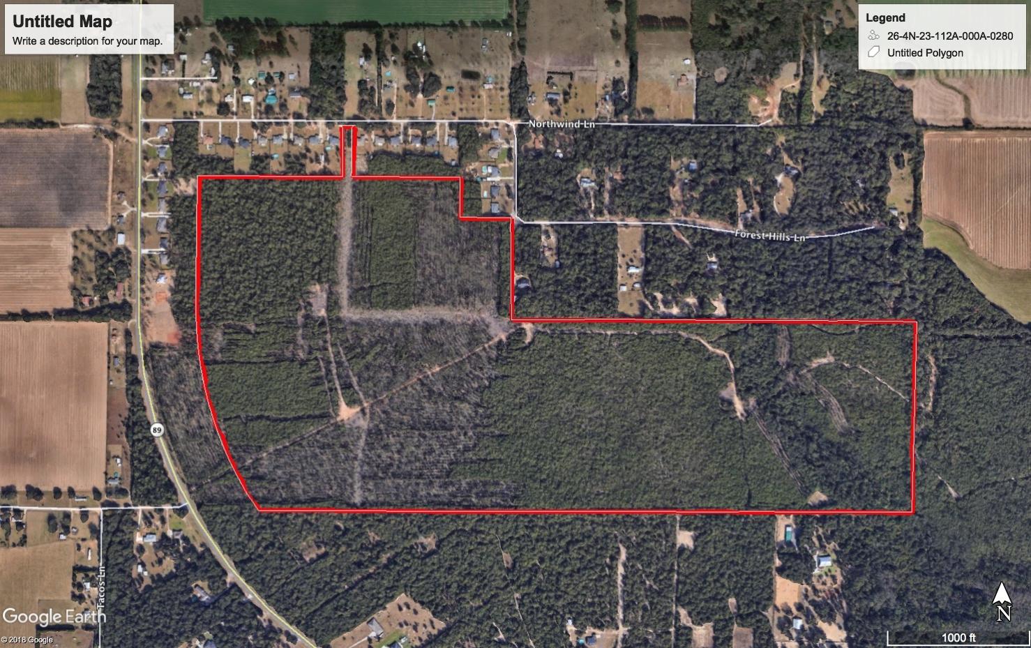 Wooded Acreage near Bases, town and shopping. Elbow room o build all your dreams! Growing area just north of Milton and south of Allentown with lots of large lot new brick homes in the area. Gravel road power in place! Bring your House and Barn plans today!
