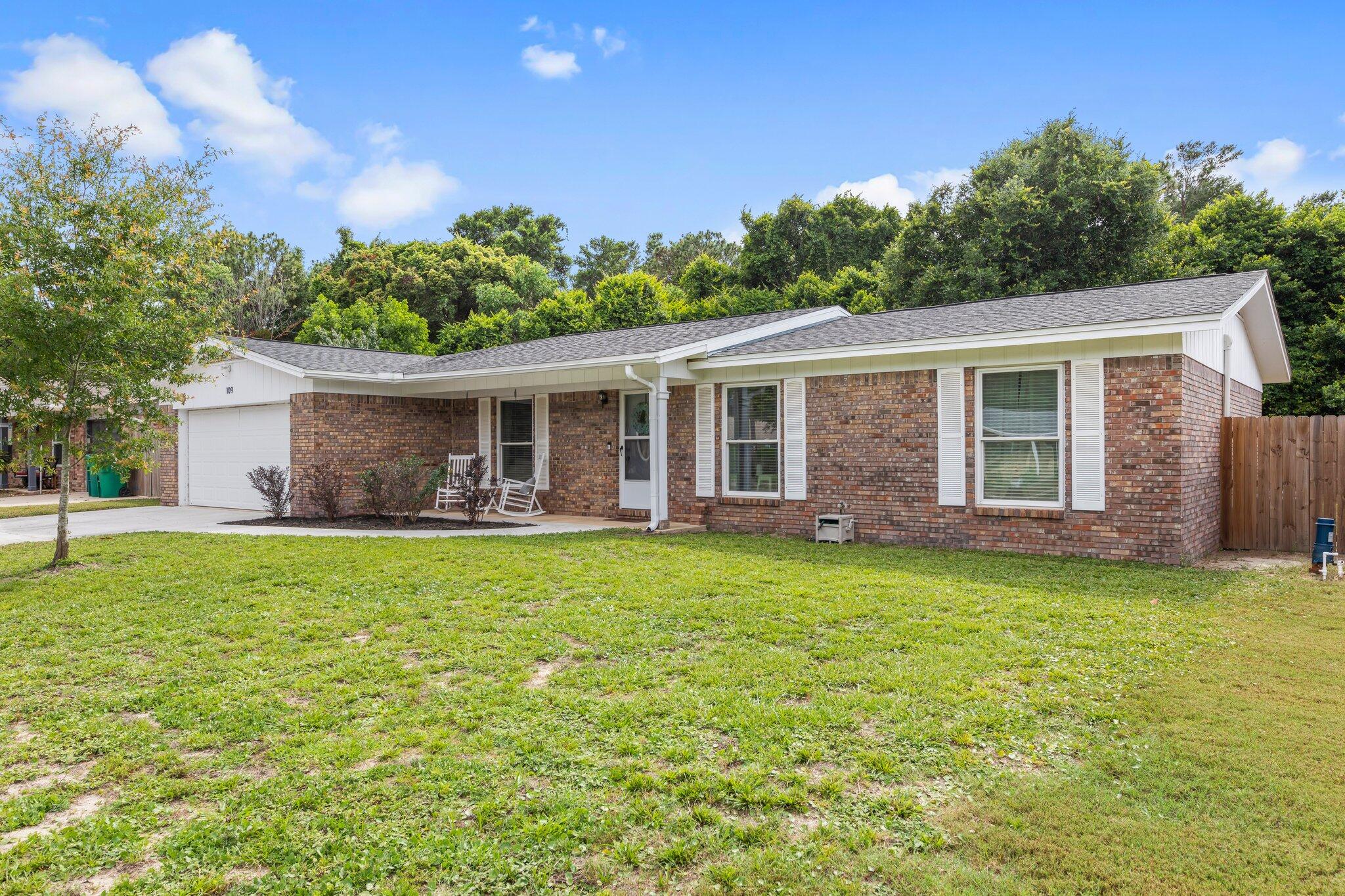 Welcome to this hidden gem in the heart of Niceville! This updated 3 bedroom, 2 bathroom all brick home feature an open kitchen and living area great for entertaining. The kitchen includes soft close cabinetry, quartz countertops and stainless steel appliances. The spacious and fully fenced-in backyard also boasts a screened in patio for additional living space. This home has it all in a great community - call us today for a showing!