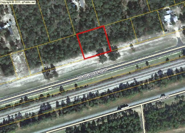 Frontage On US Highway 90W in Mossy Head -- Two lots fronting on US Highway 90 W in the heart of Mossy Head. Zoned Rural Residential. 160 feet of frontage on the highway -- over a half acre total. These wooded lots will work for a mobile home or to build on. All dimensions, utilities, and suitability for building to be verified by Buyer at Buyer Expense. No survey.