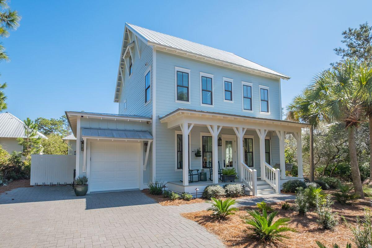 Ideal for beach and boat lovers, this recently renovated home is in a quiet neighborhood near Eastern Lake boat ramp and the stunning sand at Seagrove Beach. The front veranda provides a traditional welcome to this spacious home, which has a private pool and an attached garage. Wood-look tile flooring on the first floor adds subtle interest to the open living space. The formal dining area is a pleasant place for entertaining with its wainscot paneling and elegant crown molding. The gourmet kitchen is well appointed with floor-to-ceiling cabinets, quartz countertops, quality Sub-Zero and Thermador appliances and an ice maker. The island creates a hub for casual dining and serving welcome drinks and nibbles when entertaining. The house currently accommodates many guests in four large bedrooms plus a bunk room which doubles as a cozy playroom for youngsters. The third floor is the ultimate bonus room/TV den with space for yoga and barre workouts as well as a Finnish sauna. Noteworthy features include two laundry rooms, a water filtration system, central vac and theater wiring for music and movie buffs. Enviably located south of 30A, this spacious home would be suitable as a primary home. Available fully furnished, the spacious layout also lends itself to rental income with projections available. Hiking, boating and recreation are on the doorstep in neighboring Deer Lake State Park along with stunning gulf-washed beaches and dune lakes.