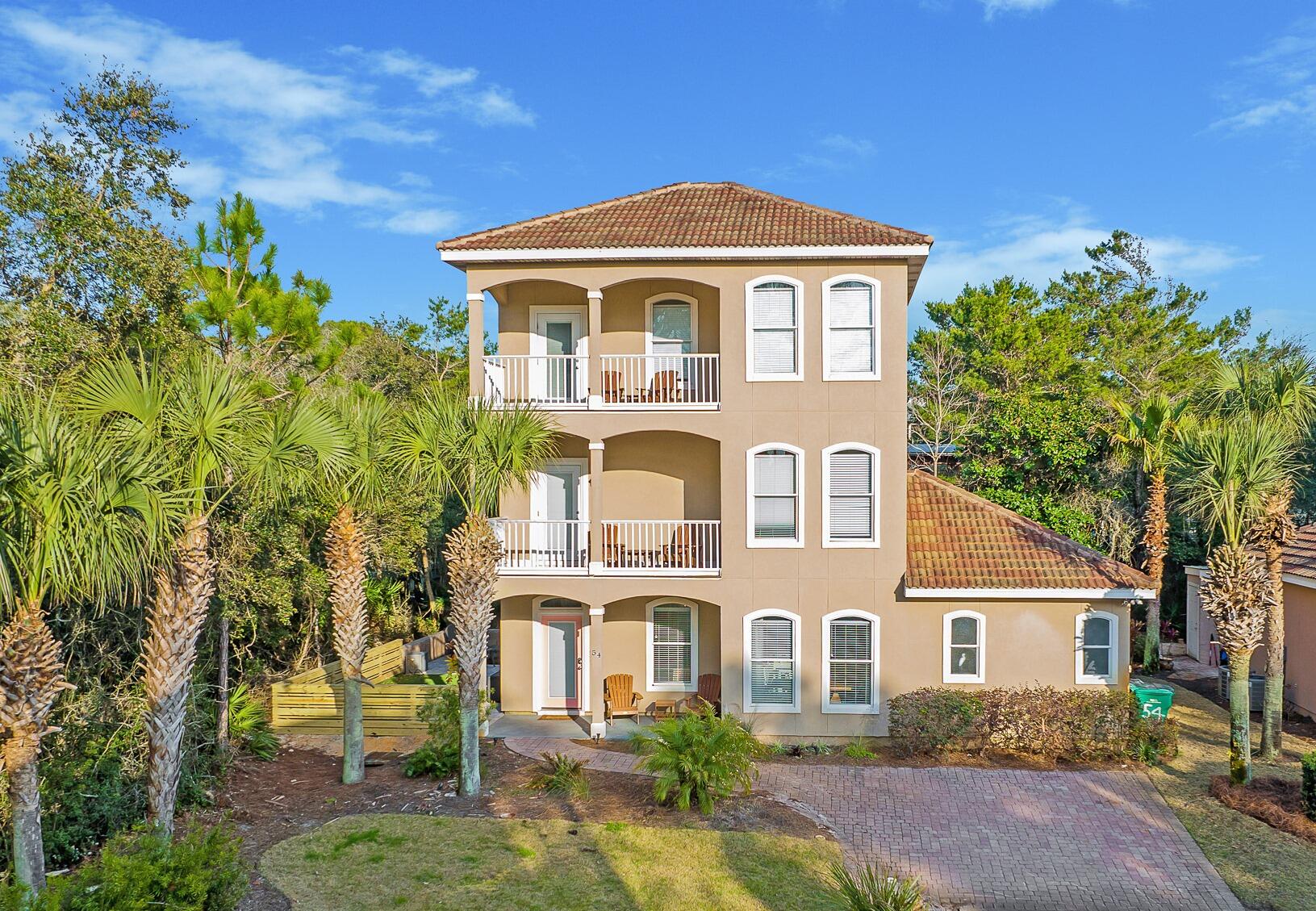 When the beach calls you, this home is the answer. With five bedrooms — plus a bunk room 'hangout' for the kids — this fully furnished and rental-ready beach house is a great gathering spot. Family vacations, plus income from sharing your home as a rental, makes planning Spring Break and Summer at the beach enticing. It is steps from the beach, as well as all the fun and fine dining along our area's iconic beach road, 30A. A recent renovation of the back and side yards maximize the outdoor space. The open floor plan draws friends and family together to enjoy good times. Plentiful private bedrooms guarantee down-time, as well. Please verify all information that is important, but don't miss an outstanding opportunity at the beach. Buyer to verify all dimensions. Call today to schedule your tour!