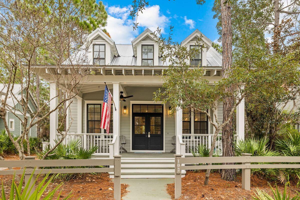 Property is under contract with a Kick-Out Clause. Situated within the highly coveted WaterColor community, this meticulously maintained residence is ideal for year-round living, vacation rentals, or as a second home. Boasting four bedrooms and four baths, including an exquisite owners suite on the first floor, this fully furnished charming cottage features both front and rear porches, inviting residents to embrace the quintessential outdoor Florida lifestyle. The front porch, shaded by a canopy of trees, offers a serene spot to unwind and observe the world. Upon entering through double doors, the open family room provides a generous sitting area—a perfect retreat after a day spent at the golf course or nearby beach. In addition to a formal dining room, the home includes a breakfast room and a dedicated office space, maximizing its functionality. Abundant natural light showcases the beautiful hardwood flooring, while the well-appointed kitchen boasts top-tier stainless steel appliances and granite countertops. A screened porch at the rear creates a tranquil space for relaxation and entertainment. Moving to the second floor, a second sitting area, three guest bedrooms, and two baths await. Dormer windows in the metal roof introduce ample natural light, and there is ample storage space throughout.

This stylish home has benefited from recent updates, including one new AC unit, new exterior paint, light fixtures, fans on the porches, and a new hot water tank. Newly laid pavers connect the rear porch steps to the yard, where an outdoor shower stands ready for sandy feet. A spacious backyard can accommodate a carriage house and pool. WaterColor offers exceptional amenities such as community pools, parks, boardwalks, and a fully stocked boathouse on Western Lake. Residents also enjoy access to an award-winning tennis center, Camp WaterColor for kids, and an exclusive Beach Club featuring bars, a tiki hut, cabanas, and pools overlooking the breathtaking white sandy beach truly incapsulating the unparalleled WaterColor lifestyle.