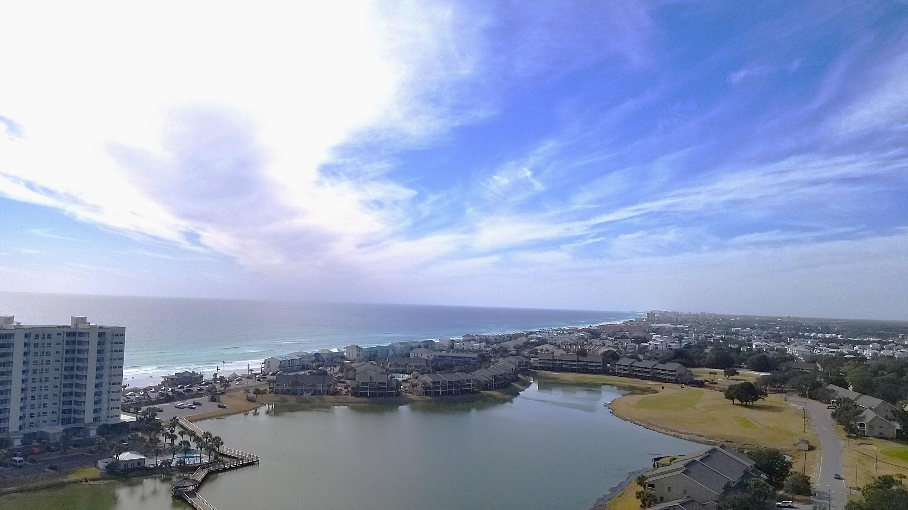 Outstanding Gulf Views From This Ariel Dunes II Unit. Fully Furnished & Rental Ready w/ Sweeping Emerald Water Views. What A View! Condo w/ Primary Bedroom & 2 Bathrooms. Nice Kitchen With Granite Counters & Breakfast Bar For Your New Place At The Beach. Unit Equipped With Built In Hallway Bunk Beds Combined With  Sleeper Sofa This Unit Sleeps 6 Comfortably. Stack Washer & Dryer Next To Bathrooms For Your Convenience. Comfortable Furnishings To Enjoy The View And Your Time At The Beach. Seascape Has 2000 Ft Of Gulf Beaches, Golf Course, Bike Paths, Pools, Pickle Ball, Tennis, Restaurants, Entertainment, & Shopping. Gated Access From Hwy 98 With Entertainment & Restaurants. South Side Scenic Gulf Dr Entrance Has Access To Gulf & More Restaurants! Schedule To Take A Look Today!