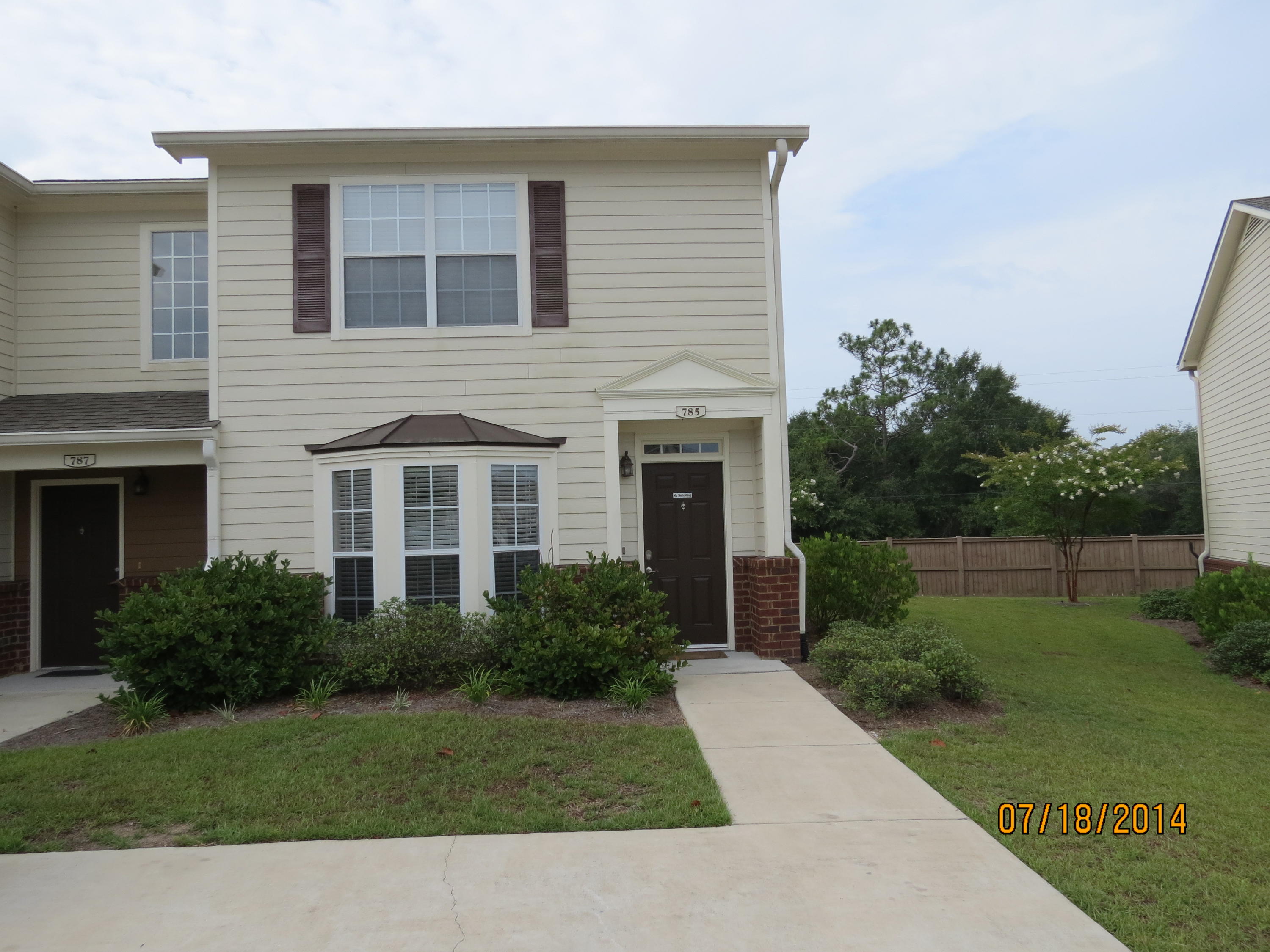 Available 09/07/2018...This one of a kind custom town house is completely upgraded...South Crestview w/easy commute to Special Forces Compound, Eglin, and Duke. Home boasts 2/2.5 floor plan w/bay window, upgraded fixtures throughout the home. Enjoy cooking your favorite dinner with nicer amenties. Townhome boasts a separate laundry area and 1/2 bath down stairs for the guests. There is a storage area off the patio w/custom shelving & cabinets. There are 2 thermostat controls for the AC downstairs and upstairs for continued climate control. Upstairs you will find 2 master suites w/plenty of room. Open back patio for outdoor entertaining. Ceramic wood flooring in wet areas. No inside smoking. Pets allowed with owner approval and non-refundable pet fee. A must see for convenience.
