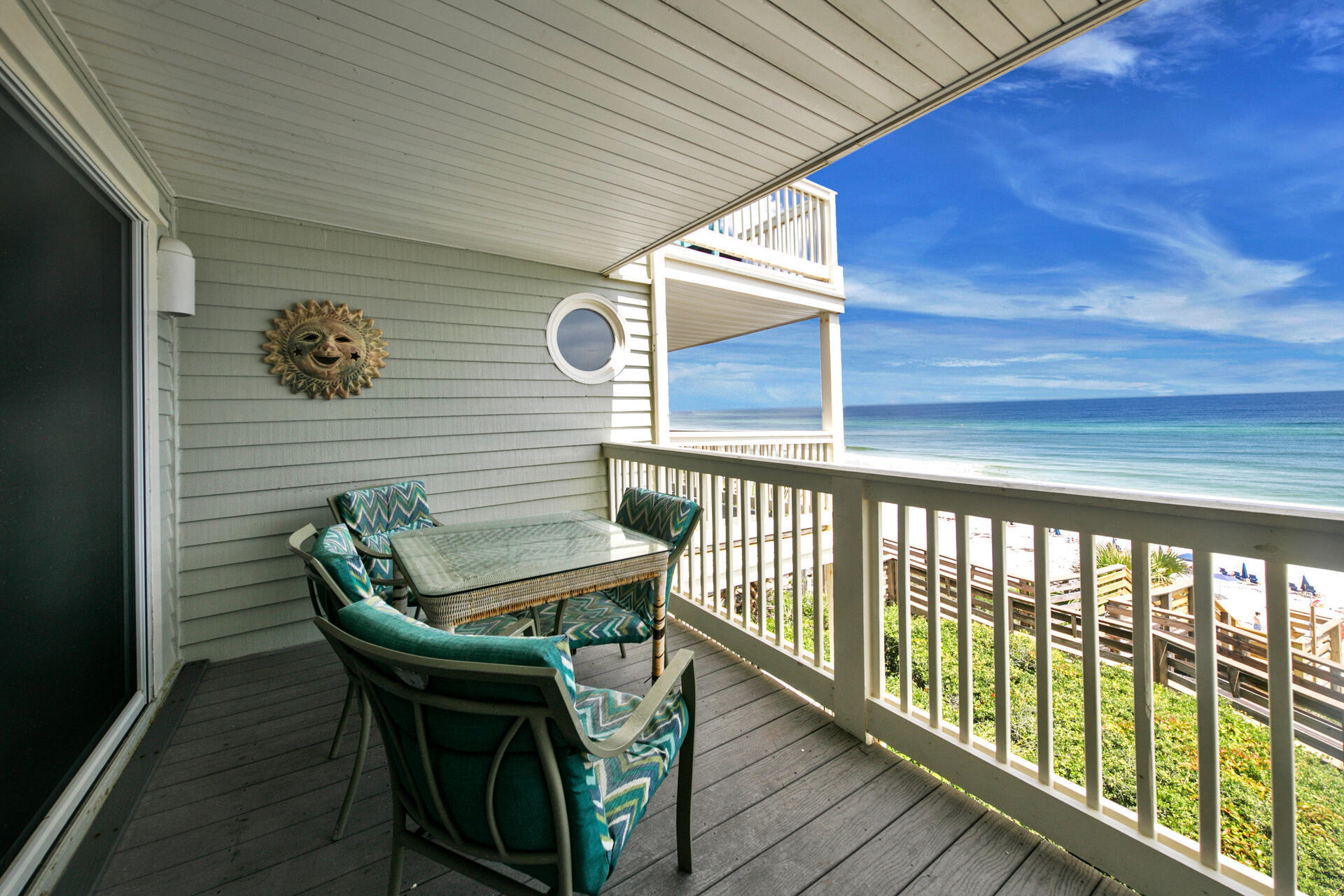 A jewel in sought-after Mistral on Highway 30-A! Quaint 1 bedroom with bunks that affords to sleep 6 people is the perfect beach getaway. This charming condo has been beautifully maintained and updated with a decorating scheme that has fun at the beach in mind! Sit back on your balcony and soak in the sun and enjoy the Gulf breezes and view of the Gulf of Mexico just steps from your front door. This condo conveys with a seasoned rental history for the future owner to easily take over. A brand new hot water heater and HVAC have been installed. Shopping and fine dining are a short drive from your condo or jump on your bike and enjoy the 30A bike path and everything the area has to offer.