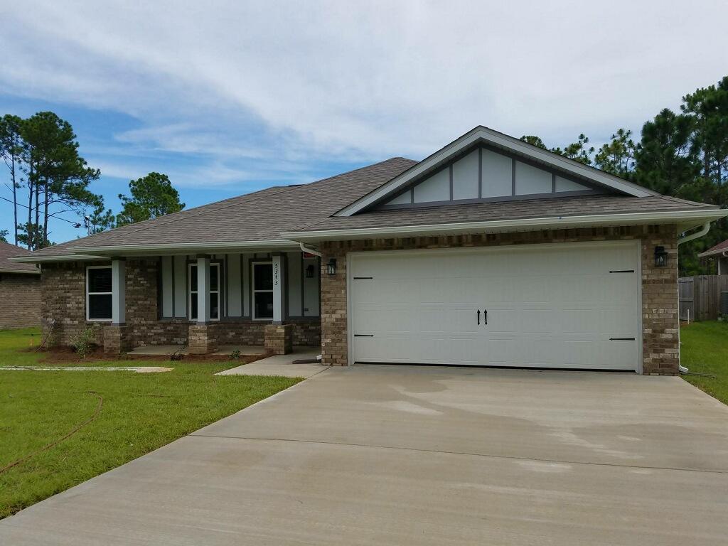 BRAND NEW CONSTRUCTION; Currently being built in the booming Midway area of Gulf Breeze. This quality constructed 3 bedroom, 2 bath home
features an open floor plan with a spacious kitchen/dining combo that opens up to the 14'x18' covered porch out back, making this home ideal for
entertaining. The perfectly situated kitchen includes modern cabinetry with soft close drawers, built in pantry and the ideal breakfast bar to enjoy
your morning coffee. In addition, your brand new kitchen has granite counter tops and stainless steel appliances. Gorgeous wood look tile flooring throughout all main living areas, leaving carpet in just the bedrooms and closets allowing that warm and cozy feel.