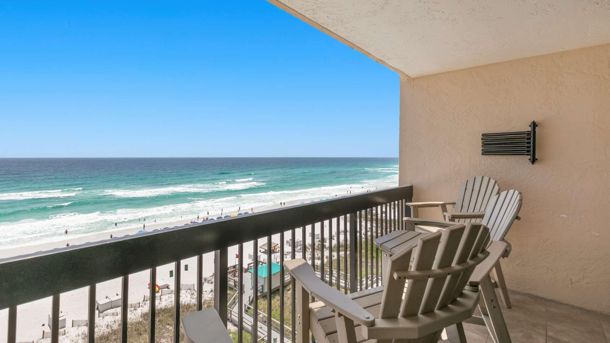This is the ultimate beachfront investment condo.  Located in the heart of Destin, this fully furnished 1-bdroom, 1.5 – bathroom condo with forever views of the Gulf of Mexico is a potential rental machine. 

The condo features several upgrades. The kitchen boast granite countertops, a tile backsplash, and new faces on the cabinets. The condo is equipped with GE Stainless Steel appliances and new microwave to ensure you or your guests have everything you needed to cook up a delicious meal. 

The condo has tile flooring throughout, with the exception of the bedroom, which features LVP flooring for added comfort and style.  You'll love the new lighting fixtures throughout the condo, which add a warm and welcoming touch to every room.  And for ultimate relaxation, the condo comes with two new leather recliners, perfect for you or your guests to unwind after a big day at the beach.   

In addition to its fantastic interior, this condo features an indoor/outdoor swimming pool, onsite restaurant and convenience shop. 

If you are looking for a terrific investment condo at the beach look no further.