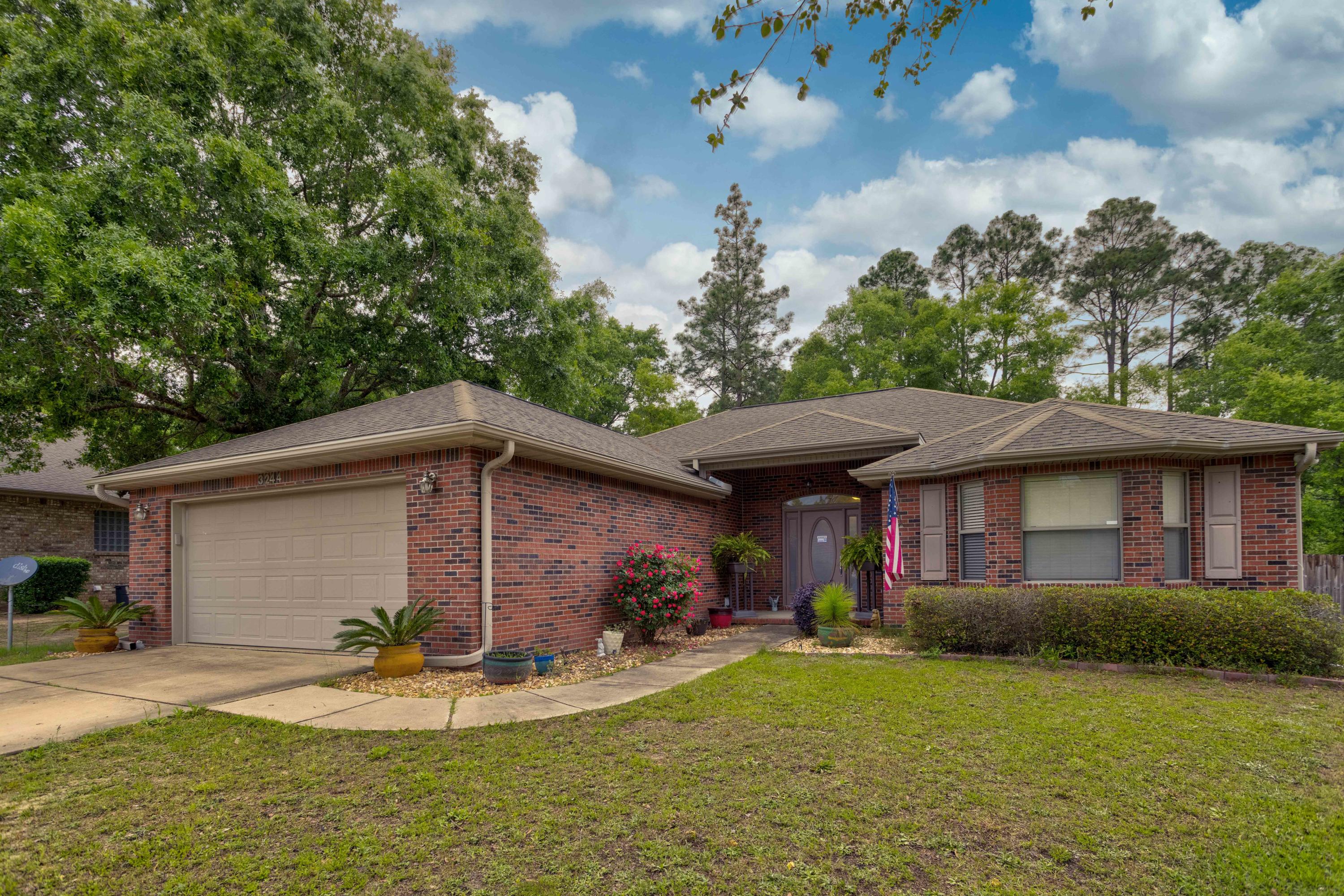 Beautiful well maintained 3 bedroom 2 bath Brick Home on a quiet Cul-De-Sac. Home backs up to wooded lot. Property line is approximately 10 ft. beyond privacy fence. Termite bond w/ Premier. Inspected in 3/2021 and renewed. Furnace and AC 18 months old. Home has a Sprinkler System and two sheds. Don't miss out! Buyer to verify all pertinent information including square footage and lot dimensions.