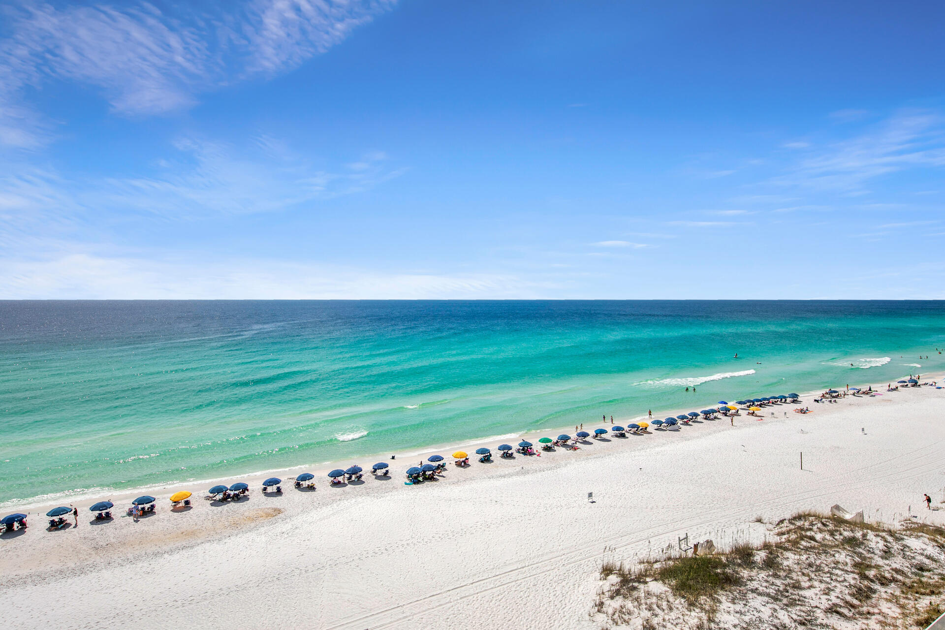 This lovely Penthouse ,direct gulf front ,condo has it all. Panoramic view of the coast and lots of room for the whole family. Take it all in from the extra large balcony.  Amenities include beach access, pool, tennis , shuffle board and more. Located on the popular Scenic 98 bike/walking path.  You can also cash in $$$ on vacation rentals. Many fun restaurants and attractions in the area . Buyer to verify information.