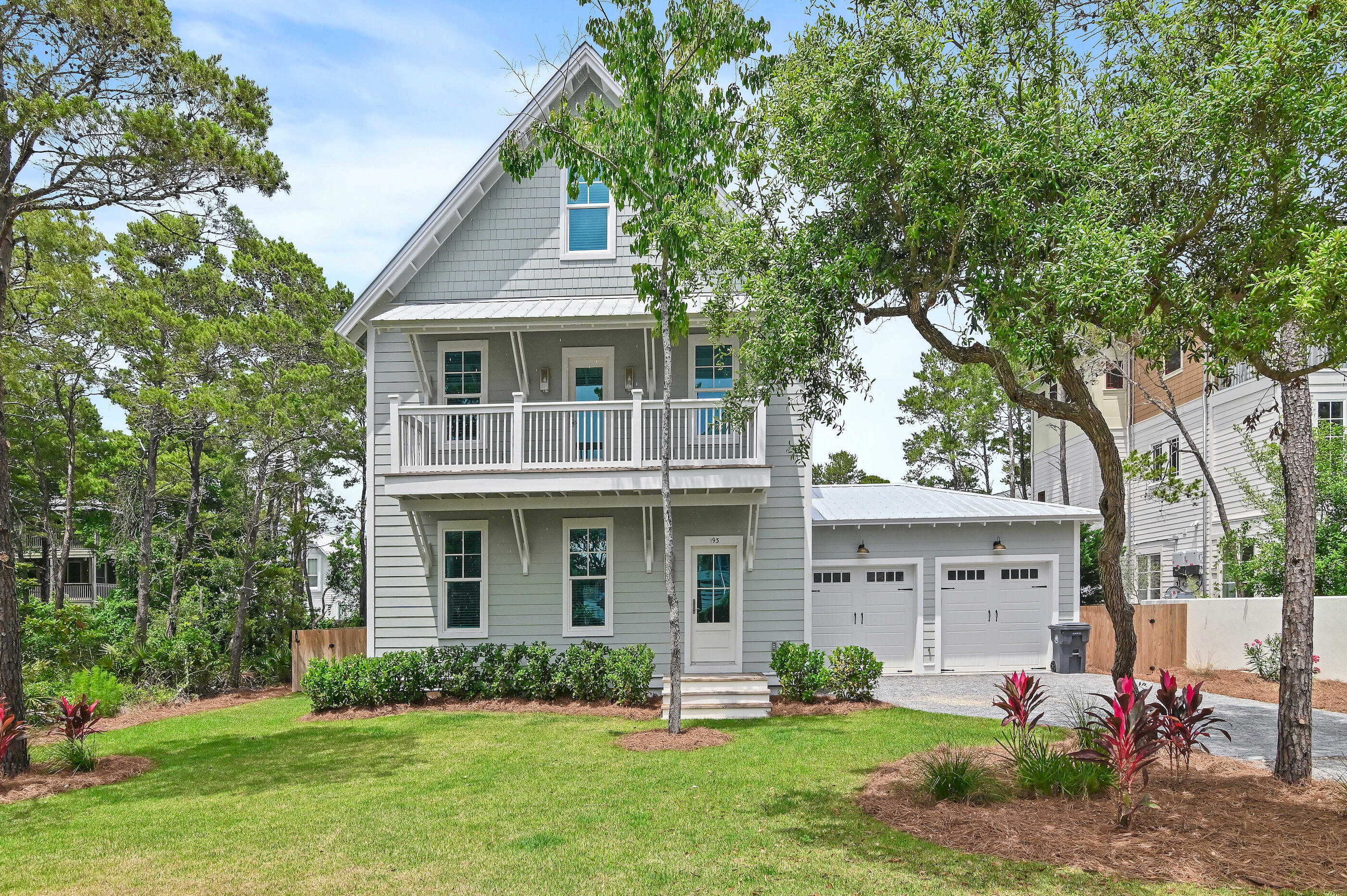 Welcome to the 'south of 30A' living - where locals say you'll find the true soul of Santa Rosa Beach. Completed in 2024, this exceptional 5-bedroom, 3.5-bath home offers 3,106 square feet of thoughtfully designed coastal living. From the moment you step inside, you'll notice the attention to detail, from the expansive open floor plan to the elevated finishes that blend comfort with sophistication. At the heart of the home is a gourmet kitchen equipped with top-of-the-line Thermador appliances, an oversized island, and custom cabinetry, it is perfectly suited for both everyday living and elegant entertaining.

The spacious primary suite is a true retreat, featuring a spa-inspired bathroom and a private balcony that overlooks the front of the property, offering a peaceful spot to enjoy your morning coffee or an evening breeze. Three additional bedrooms provide ample space for famil space for family and guests, each thoughtfully placed to offer privacy and comfort, with access to beautifully finished full baths.

Step outside to a large covered back patio with ceiling fans that keep the air moving on warm days, and enjoy the privacy of a fully fenced backyard complete with a beautifully landscaped setting and a sparkling pool, your own private escape.

Additional features include a 2-car garage, generous storage, and the rare benefit of no HOA.

Located 1450 ft from public beach access with parking, restrooms and showers. It is less than a mile from Gulf Place, Shunk Gulley, The Perfect Pig, and a variety of shops and restaurants, this home places you at the heart of the 30A lifestyle.