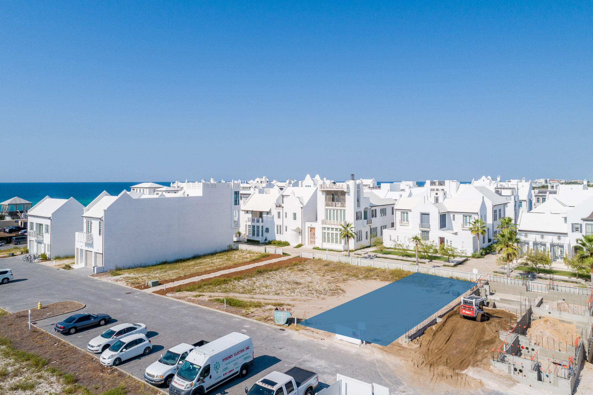 This courtyard homesite South of scenic Hwy 30A fronts Sea Garden Pedestrian Path to the west and features onsite 2-car garage parking. Conveniently located to the Private Owners Beach Club opening late summer 2020.
Nestled on 158 acres along the emerald waters and serene white sand beaches of Northwest Florida's Gulf Coast, Alys Beach is a New Urban community created with the highest standards for beauty, sustainability, and quality of life. White masonry homes are inspired by the harmonious architecture of Bermuda and Antigua, Guatemala. Courtyards meld indoor and outdoor spaces. Parks and trails preserve the wonder of a unique coastal habitat.