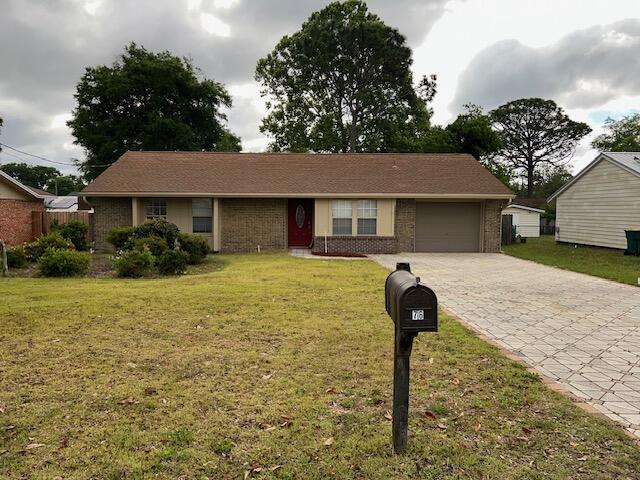 Move-In-Ready with Updated Kitchen!!!! 1-Car Garage & Lots of parking. Ideal location just a few minutes to Eglin AFB, Hurlburt Field and 7th Special Forces! Low maintenance wood flooring in main living area, tile in baths and carpet in bedrooms.  Newer kitchen cabinets, solid surface counter tops, newer light fixtures and stainless steel appliances, newer bathrooms. Large, privacy fenced yard with small fire pit. No Smoking. Prefer no pets but MAY consider small pets under 8 lbs.  Master Bath has a new Tiled Step-in Shower! This is a great home in an ideal location!  That is what the current tenants have done. They took time to wait for their dream home and bought it!  Please note that Washer and Dryer are included but are not warranted.