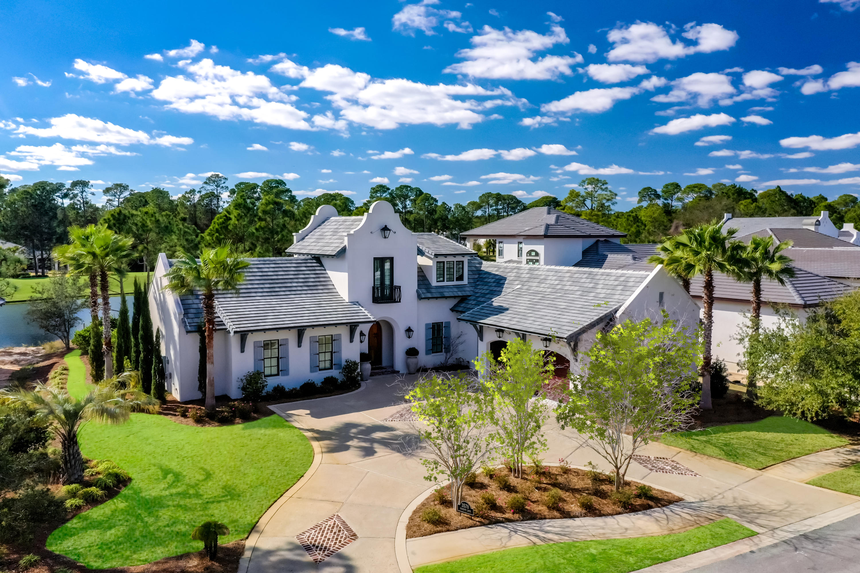 Situated on the 4th hole of the Burnt Pine golf course, this Alys Beach inspired home is being offered fully furnished & move in ready. Located inside the gates of the exclusive Burnt Pine community of Sandestin, the open floor plan features three bedrooms and a flex space too fit all your needs. With numerous large windows, natural light floods the house and gives way to spectacular views of the lake & Burnt Pine Golf Course. Take in the views in the master suite where you can find an over sized walk in closet. The master bathroom boasts of relaxation with a custom bathtub, split vanities, and large walk-in shower. The kitchen features a Sub-Zero refrigerator, 48" Wolf double oven stove, Bosch dishwasher, ice maker, & two pull out refrigerator doors in the wet bar. With Taj Mahal quartzite counter tops, a large walk-in pantry, and ample cabinet space, this gourmet kitchen is perfect for any aspiring chef. Large ceiling beams & brick arched walls are to be admired when entering into the living room. Also featured on the first floor, is a guest bedroom with private bathroom & a large laundry room. The second story of the home includes a third bedroom and a flex space perfect for a home office. The home also features an over-sized screened porch and fenced in courtyard.

As an introduction to the Sandestin lifestyle, we invite our new owners to explore amenities that make Sandestin special. The listing brokerage and seller(s) are presenting the buyer(s) of this property with (2) 90-minute rounds of Tennis court time, a golf foursome at one of our three championship courses, a round of golf for up to four (4) players and an invitation to "Club Night" at the unrivaled Burnt Pine Golf Club.

 Sandestin Golf and Beach Resort is a major destination for all seasons and all ages, and has been named the #1 resort on Florida's Emerald Coast. This magical resort spanning over 2,000 acres is comprised of over 70 unique neighborhoods of condominiums, villas, town homes, and estates. The resort features miles of sandy white beaches and pristine bay front, four championship golf courses, a world-class tennis center with 15 courts, 4 resort swimming pools (and 15 private neighborhood pools), a 123-slip marina, a fully equipped and professionally staffed fitness center and spa, meeting spaces and The Village of Baytowne Wharf, a charming pedestrian village with events, shopping, dining, family entertainment and nightlife. For true golf cart community living, Grand Boulevard is just outside the resort gates and provides access to additional shopping, dining and entertainment, all without traveling on Hwy. 98.  Come to Play, Stay for Life!