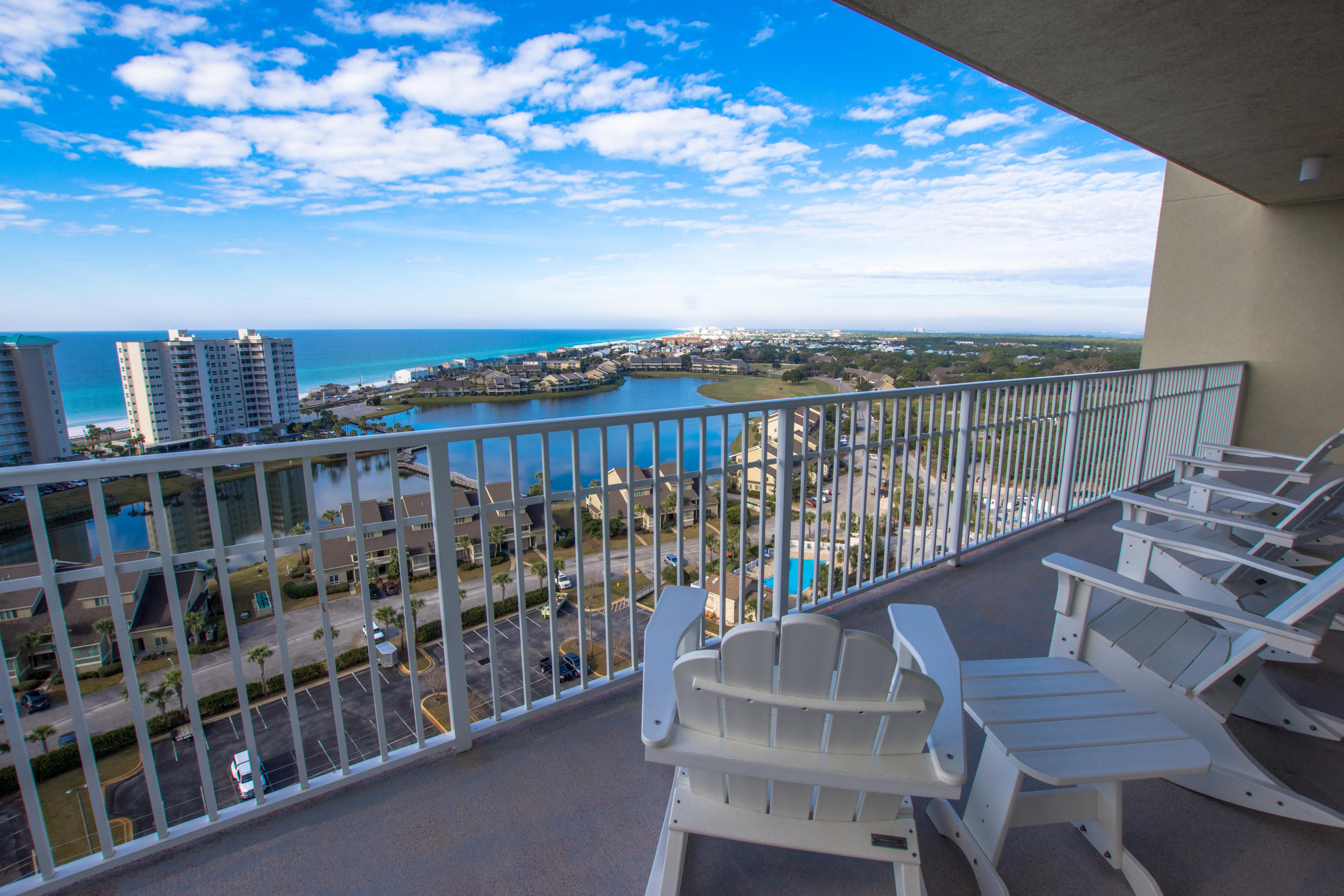 Against a backdrop of the gorgeous Gulf of Mexico views, revel in this spacious 3-bedroom, 3-bath condo, located on the East End of the building this condo eliminates the unwanted corridor noise and provides you with extra windows other units don't have. This is the deal you have been waiting for...situated near the best stretch of Destin's white sand beach, this condo showcases incredible views of the beautiful Gulf of Mexico. This stunning condo comes fully furnished and features a GULF FRONT master suite with a spa-like master bath with gorgeous granite counters, a large living area with magnificent windows, and a large balcony to take advantage of the unbelievable views, plus you'll love the stunning gourmet kitchen with slab granite counters and sleek stainless-steel appliances. the privacy and lack of corridor noise.   Enjoy the resort style amenities of Ariel Dunes including: 24,000 sf of pools (4) with seasonally heated areas, tennis, on-site restaurant ''Cabana Cafe'', 18-hole on-site golf course and pro shop, 8 tennis courts, gated and secure access from Highway 98 and Scenic Gulf Drive and 2,000 feet of beautiful deeded beach!  You and your guests will also enjoy the newly opened Seascape Towne Center with wonderful dining, shops and entertainment all within a quick walk or car ride without exiting the property.  This condo is rarely rented so it is in pristine condition and would make an excellent and profitable short term rental!