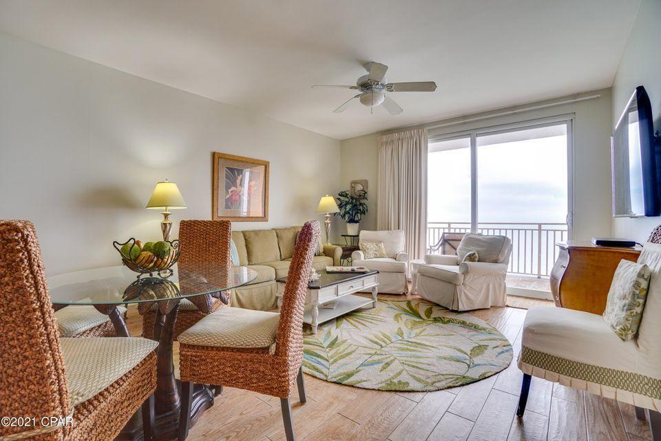 Beach living at its finest in the perennial favorite beach property, Splash - which offers some of the BEST rental income anywhere on the beach!
Splash's Incredible Location and Outstanding On-Site Amenities Creates a Resort that is Unique to Panama City Beach. This is an Amazing Price for a Beautifully
Furnished, Penthouse Level, Gulf Front Condo - this unique, 2 Bed, 2 Bath + Bunk floor plan offers everyone plenty of room and lives like a three Bedroom
condo. The unit Features 9' ceilings, a Spacious Master Suite, Guest Bedroom, Bunk Nook, a Large Balcony, and Interior Upgrades such as slab Granite
Counters in the Kitchen and Bathrooms & LVP in living area and bedrooms. New HVAC in 2020. This unit has excellent rental potential.