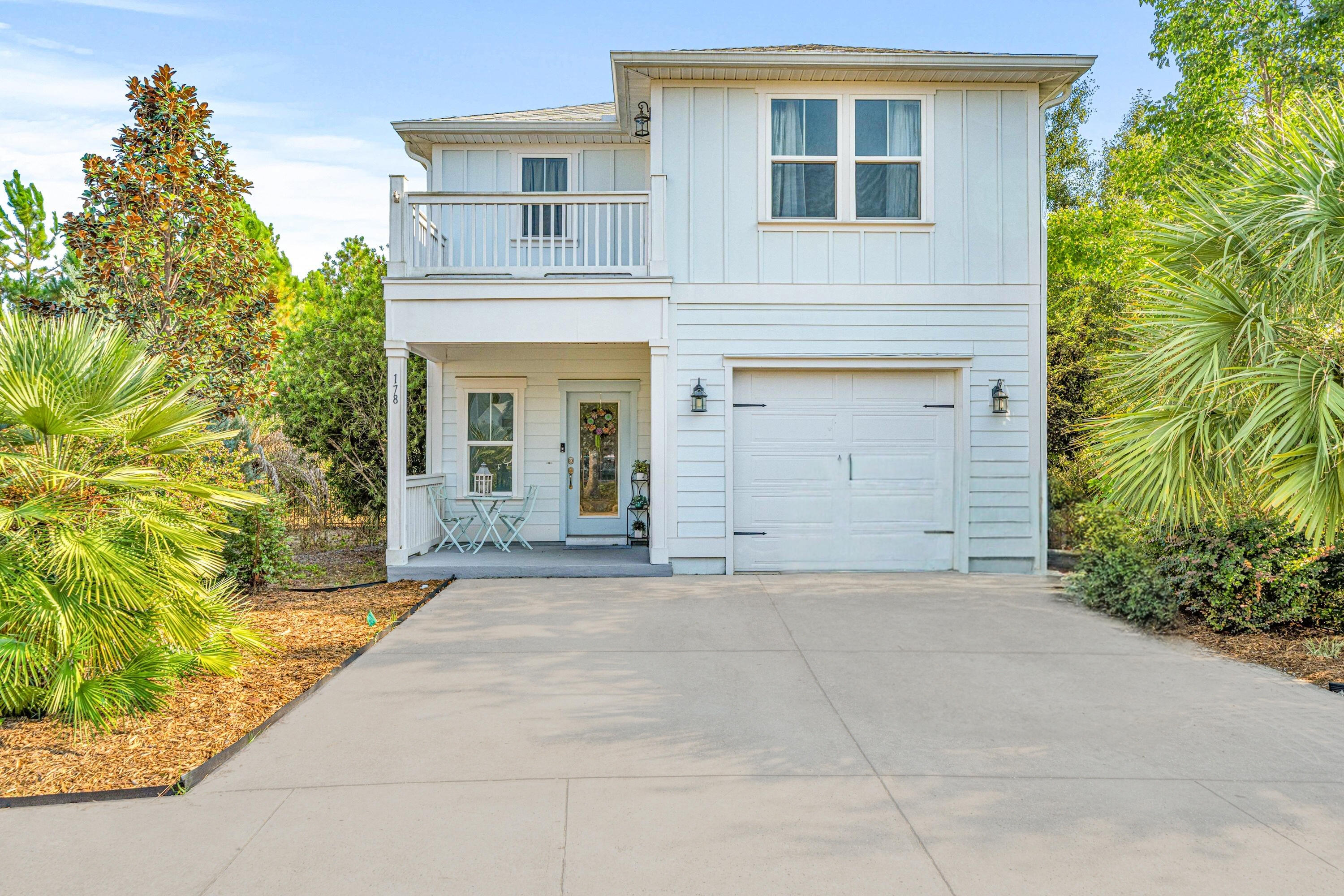 Nestled in the highly desirable Audubon Point community, where kids still ride bikes until the streetlights flicker on, this well-maintained home sits on a premium lot with serene forest views. Just steps from the community pool and clubhouse, this home provides the perfect blend of comfort and connection. Neighbors here are more than friendly faces--they are friends who gather for social parties, community events, and spontaneous get-togethers, creating a true sense of belonging. Ideally located less than a mile from Eden Gardens State Park, minutes to the public beach accesses of Seagrove and Grayton Beach, and less than 2 miles from the Point Washington public boat ramp--where Tucker Bayou leads you to the Choctawhatchee Bay--this home offers the best of coastal living. Inside, the spacious living and dining areas are ideal for hosting gatherings or enjoying peaceful evenings at home. Durable luxury vinyl plank (LVP) flooring flows throughout common areas, adding style and easy maintenance. The gourmet kitchen showcases granite countertops, stainless-steel appliances, and abundant cabinetry, making meal preparation both effortless and stylish. Just off the kitchen, a sunny dining area is bathed in natural light, offering a cheerful spot to enjoy breakfast or intimate family meals. A convenient under-stairs storage closet provides extra space to keep belongings organized, while a cozy nook beside it is perfect for a desk or work station.

Upstairs, the luxurious master suite has tons of natural light, two walk-in closets, and a private balcony--perfect for sipping your morning coffee. The spa-like en-suite boasts a double vanity, a walk-in shower, soaking tub, and a linen closet, creating a true retreat. Two additional guest bedrooms share a well-appointed hall bath with a shower-tub combo, offering plenty of space for family and visitors.

Step outside to a screened-in porch and generously-sized, fully-fenced backyard--a serene outdoor oasis ideal for relaxing or entertaining. Additional features include a one-car garage, a dedicated laundry room, ample storage options, and an irrigation system to keep landscaping vibrant year-round.

This home is more than just a residence-- it offers a lifestyle. Don't miss your chance to make it yours. Schedule your private showing today! Buyer to verify all pertinent information listing.