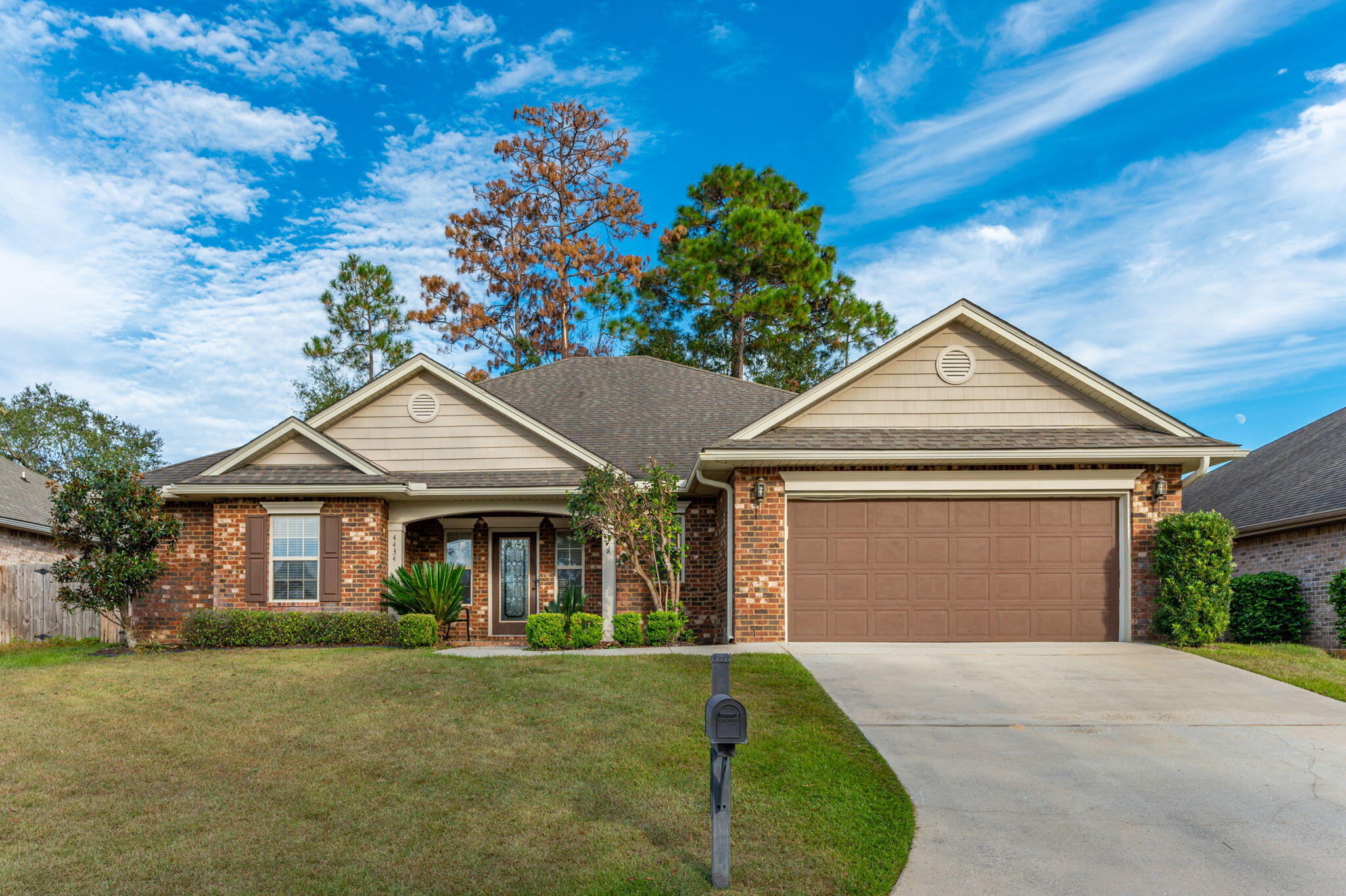 AVAILABLE... October 18, 2022. 4bd/2.5bth. This Cambridge Plan features split bedroom plan is in the sought after Duggan Pond Estates in South Crestview. Upon entering the front and you have a 'mud area' on the left and straight ahead is the spacious great room with french doors leading out to the heated/cooled sunroom. To the right of the great room is the beautiful designed kitchen with granite counter tops and stainless appliances. Porcelain tile in all the wet areas. NO smoking and small pets allowed upon approval with a non-refundable pet fee. Minimum 600 FICO credit score required in addition to meeting applicant rental criteria.