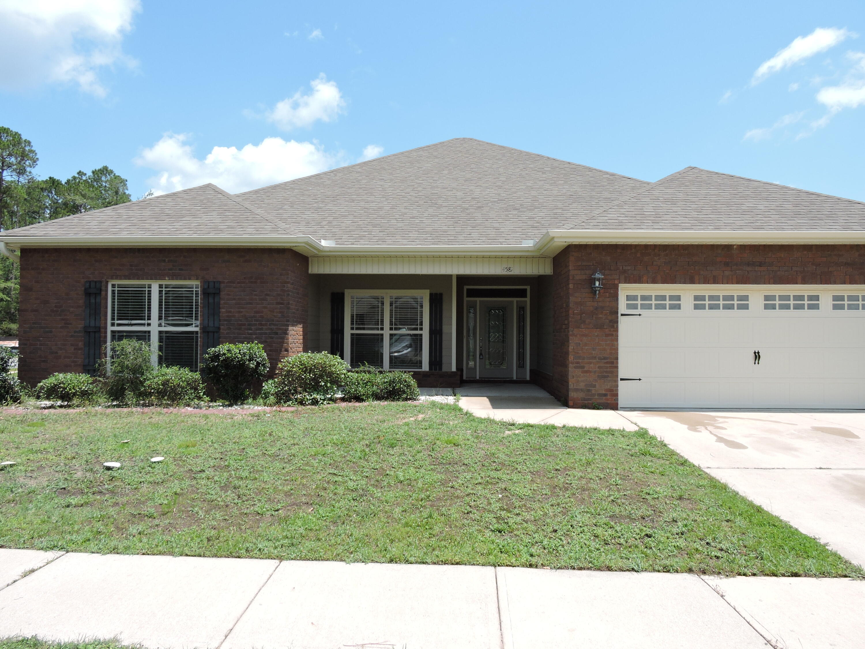 DON'T MISS THIS WONDERFUL HOME!! GREAT 4BR/2.5 BATH, 2459 SF HOME BUILT IN 2011!! Located in the quiet, smaller subdivision-Ashtons Preserve (sidewalk community). S OF I-10, SO CONVENIENT TO DUKE, 7TH SPECIAL FORCES COMPOUND, EGLIN, SHOPPING, BEACHES ETC!! Top quality home with lots of bells & whistles!! You will love the feel when you walk to the gorgeous glass front door w/ matching side lights into the home to enter the large foyer. Great home for entertaining with the open family/kitchen & dining area. French door leads to screened lanai and still patio from there to privacy-fenced back yard. Home is located on corner lot also you will find no popcorn ceilings in this home but you will find 10ft ceiling in the foyer & family room & 9ft throughout the rest of the home.
You'll find 20x20 porcelain tile in foyer, kitchen, dining, baths, laundry as well as hallway to additional bedrooms & baths. Granite countertops, raised breakfast bar, tiled backsplash, wood cabinetry, plenty of counter & storage space with large pantry. Appliances include smooth-top stove, microwave, dishwasher & refrigerator. Tray ceilings in dining area and Master bedroom. Wonderful Master suite featuring garden tub, separate shower, cultured marble double vanity, 2 linen closets & large walk-in closet!! THERE IS SO MUCH MORE...CHECK OUT THE PHOTOS AND MAKE YOUR APPOINTMENT TODAY!!  THIS IS A NON-SMOKING HOME- Showings by appointment only!!
