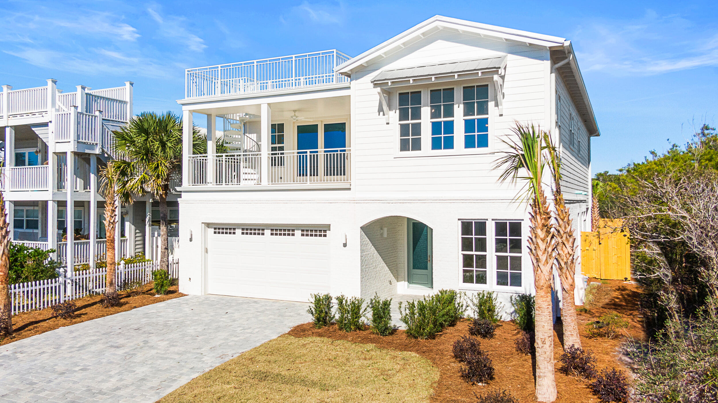 Newly Built Home with Every Upgrade Imaginable!
Rarely does an opportunity present itself to acquire the most enviable and exclusive property in this non-rental, gated community, with a deeded beach access, and located just adjacent to Alys Beach.
Magnificent gulf views consume the top deck of this meticulously finished property. Sliding glass doors create a seamless flow from the vast dining, kitchen, and living areas to the expansive deck perfect for entertaining.
Beamed ceilings and 4-inch white oak floors add a dramatic tone to the all-encompassing view. Enjoy the comfort and privacy of your backyard oasis while taking a dip in the pool or dive into the surf, just a few sandy steps from your front door. This breathtaking newly constructed home is sure to impress the most discerning buyer