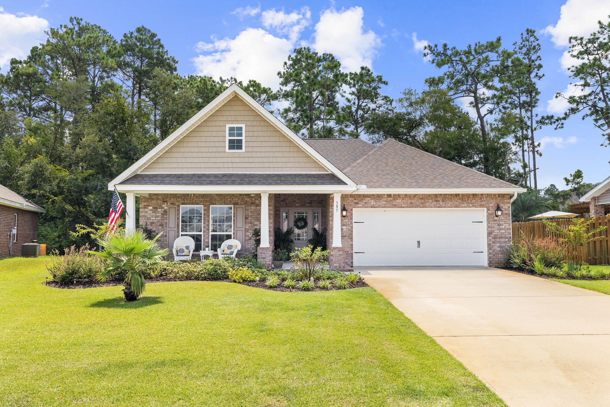 In picturesque Peach Creek ,is a stunning one-story house that  sits on a spacious private lot, offering ample room to savor the tranquility and scenic beauty of the surroundings. 

A true haven for nature enthusiasts, the property backs up to a pristine nature preserve, providing a sense of peace and seclusion.  Inside , the thoughtful design features a split bedroom layout, ensuring maximum  privacy for residents and guests alike. The master bedroom is thoughtfully separated from the other two bedroom creating a serene retreat for its occupants. 

Impeccably maintained ,the house exudes charm and elegance, making a delightful place to call home. Beyond the property 's allure, it is embraced by a friendly and welcoming neighborhood, where a sense of community abounds