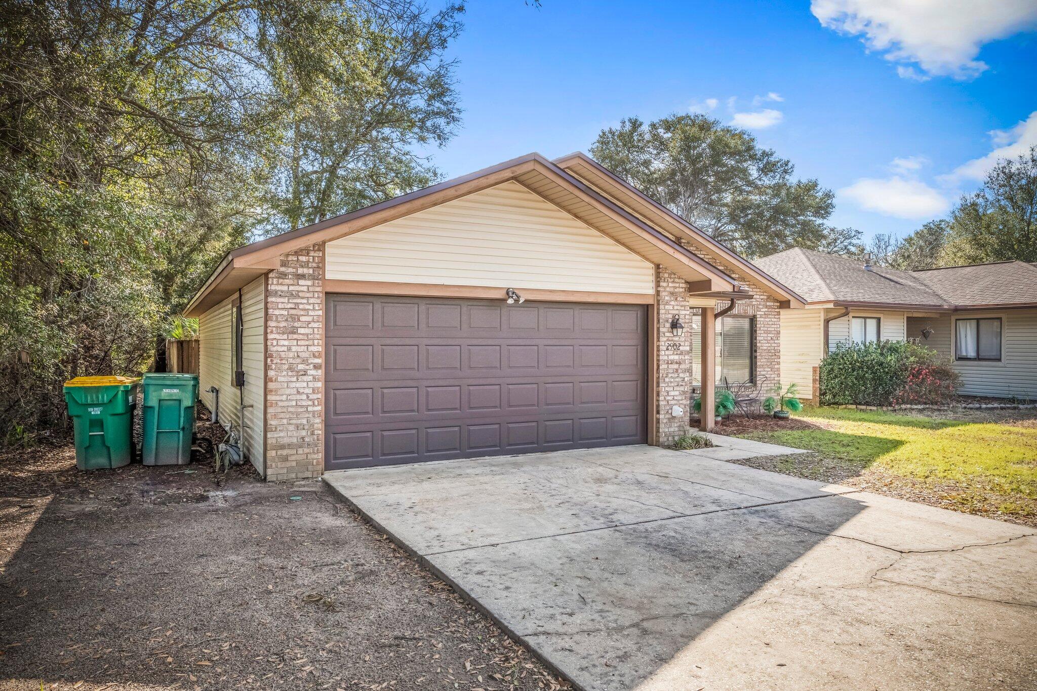 Make this immaculate home in Cedar Ridge yours!  Enjoy the new LVP flooring throughout the main living areas, and a renovated garage to add more living space to the home. The light and airy living/dining room has vaulted ceilings and a pass through to the kitchen which features new stainless steel appliances and a sliding door to access the rear open patio and lovely backyard. The converted garage space was used by the sellers as a large office/family room but also has a closet and window so could be a third bedroom if desired. The interior laundry room is also accessed from this area. The master bedroom features an en suite bath and will accommodate a king size bed. The fully fenced backyard is very private and has multiple palm trees giving it a tropical feel. Roof is 2017, HVAC 2018 and termite contract in place with Bryan Pest Control. There is a sprinkler system with irrigation pump. No HOA fees. Pictures coming soon. Come see this one today!