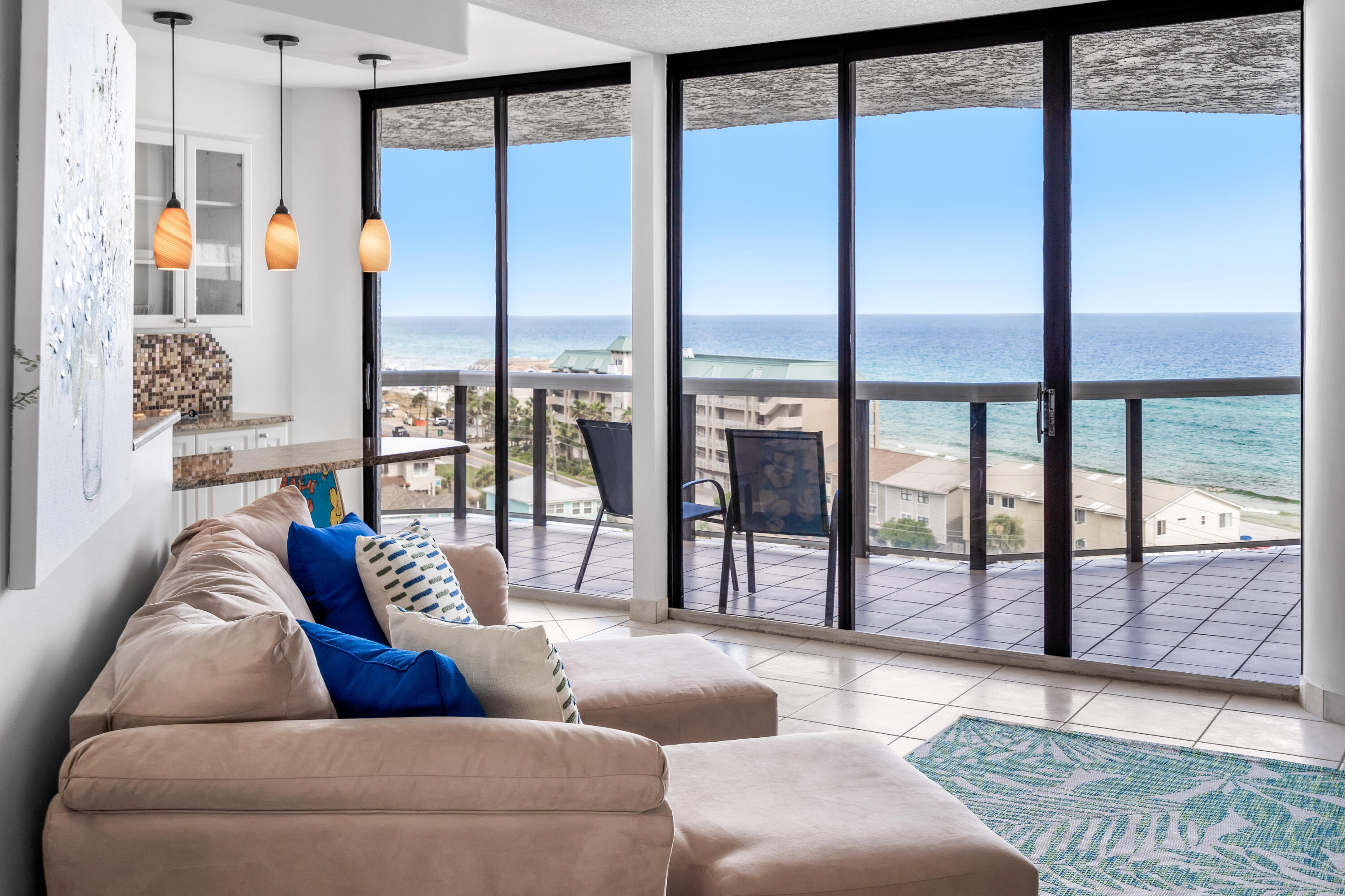 1096 Scenic Gulf Drive, Unit 805 & 805A is a rare opportunity for you to own your Favorite Destin-ation private beach condo residence, vacation getaway, or rental property in a PRIME location within Miramar Beach/east end Destin and Old 98. This 2 master bedrooms/2 bath plus twin bunk beds includes an open, upgraded granite kitchen and baths with spectacular panoramic views of the Gulf of Mexico and east to Sandestin, Seaside/30A, and to Panama City Beach. 

This home has been fully upgraded and kept in immaculate condition. There is a large balcony overlooking the beach and gulf, and resort-size pool and deck area from the entry, living room/dining room, kitchen, and both bedrooms. What sets this unit apart from others in the building is its large 2x2 floor plan with 2 master suites  the second (805A) bedroom/bath can be used or rented as a "lockout" unit with its separate private entrance  and its upgraded kitchen which includes Thermador double convection ovens plus separate microwave, Jenn Air cooktop with stainless hood, double stainless sinks, and large stainless refrigerator/freezer with peninsula island.

The master suite features a huge walk-in closet, large enough for his and her full-time needs, and a double-sink master bathroom with a stunning walk-in master shower with a custom glass shower wall and door (to be installed mid-August). Also includes an on-suite washer/dryer. Second bedroom also includes a master bed with twin bunkbeds (both brand new) and 2nd bathroom which has a separate entrance so it can be "locked out" for rental flexibility, if desired. 

The unit-includes utilities (limitless hot/cold water and unit-specific high-speed private and guest internet  for streaming to the unit-included three Samsung Smart TVs in the living room and each bedroom or to your internet devices) and OWNER-GARAGE PARKING. Both HVAC units are building enclosed and water-cooled units providing extremely long-life span  filters are replacement by building maintenance.



Make the most of resort style living with the poolside tiki hut and beach bar with full bar and food service as well as the happy hour and a full dining experience at Royal Palm restaurant or take advantage of the onsite beauty salon and massage spa, all on the building's 1st floor.



The building comes complimentary with private and guest access high speed internet, volleyball and basketball courts, sport deck with tennis court, large fitness gym, pool deck with two Jacuzzis and resort style pool, as well as secured DEEDED beach access with beach and umbrella service. 


The building has separate underground/covered owner and guest parking, onsite security, and a staffed front desk for your convenience and safety. 


*  All information deemed reliable but not guaranteed.