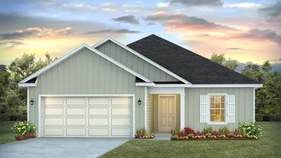 NEW CONSTRUCTION IN SHOAL RIVER! Offers community pool, cabana, underground utilities & sidewalks. The sharp Lismore is one of our most popular 3 bed, 2 bath home with nice amenities & highly desirable open floorplan. GREAT for relaxed living & entertaining. The beautiful & well-designed kitchen.  gorgeous countertops, large island bar, pantry, all stainless appliances, smooth top range, built in microwave. Spacious Bedroom 1 & the adjoining bath have a large shower & walk-in closet. The latest in wood-look flooring & PLUSH carpet in the bedrooms. The Smart Home 'Connect' package provides several Smart Hm. devices for your convenience. Beautiful classic curb appeal. VERY convenient South Crestview location. Easy access to Ft. Walton/Destin area beaches & just minutes to golfing