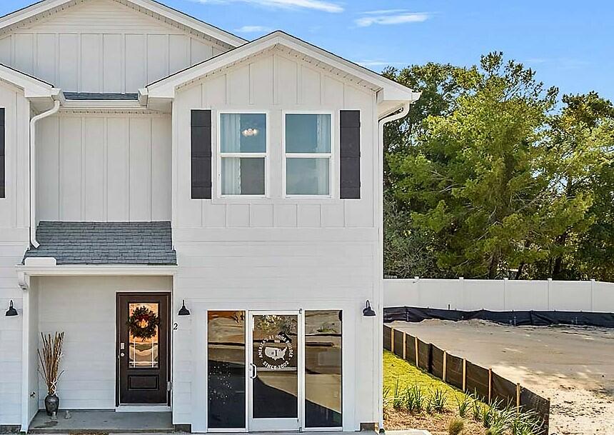 Living at Harbor Place Townhomes, you'll have easy access to nearby restaurants, shops, and plenty of entertainment options to include golf courses, water parks, the popular Crab Island, along with miles of white sandy beaches. This community is just 14 miles to both Eglin AFB and Hurlburt Field. This end unit townhome features 3 bedrooms, 2.5 bathrooms with a 1 car garage. All bedrooms are located on the second floor, leaving plenty of space on the main level for entertaining and relaxing. Beautiful interior features in this unit include bright white cabinetry in Ivory, quartz countertops, center island with farm style sink, stainless kitchen appliances which include a stove microwave and dishwasher. Pictures, photographs, floor plans, elevations, features, colors and sizes are approximate for illustration purposes only and will vary from the homes as built. Home and community information including pricing, included features, terms, availability and amenities are subject to change and prior sale at any time without notice or obligation.