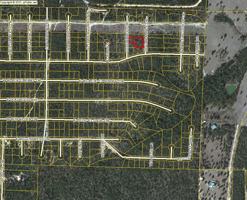 Lot is not clearly marked. Dirt road to property. There are 3 lots under the parcel ID and each lot is sold individually for $2500 each. Can buy all 3 lots for $7500