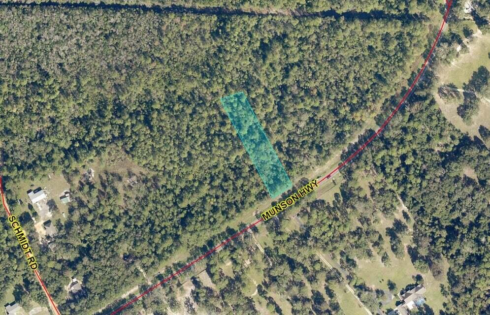 One acre lot on Munson Hwy zoned AG-RR. Zoning allows for ONE  manufactured, modular, SFR, and / or mobile home. RV's ARE allowed as well. Survey available. Septic needed. Electric and water on frontage of Highway. Buyer will need to pay tap fee. Carpenters Park on Broad Street, it is 1.5 miles and takes 3 mins