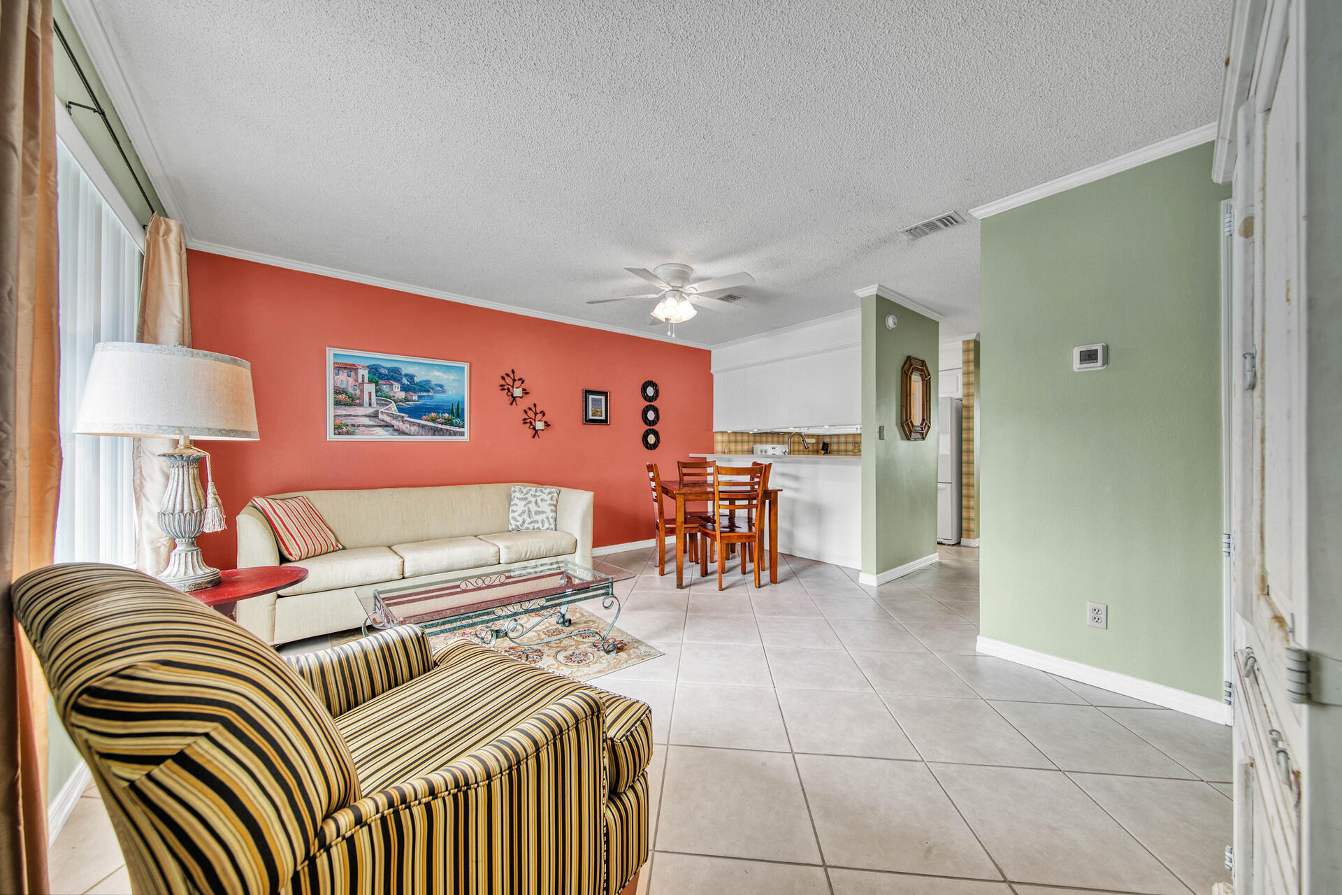 This is the condo you have been waiting for...situated on the best stretch of Destin's white sand beach, located at Sandprints - one of the perennial favorites of owners and renters alike! This one bedroom condo is beautifully furnished with tile floors throughout. A first floor corner unit is the ultimate location for privacy, extra windows, and easy access. Professionally managed homeowners association and some of the LOWEST HOA dues at the beach. Come and discover the many treasures of Sandprints amenities which include a community pool, recreational room and BBQ pits. Sandprints is perfectly located near the best shopping, dining ( Pompano Joes is just down the road), restaurants and entertainment the Emerald Coast is famous for.