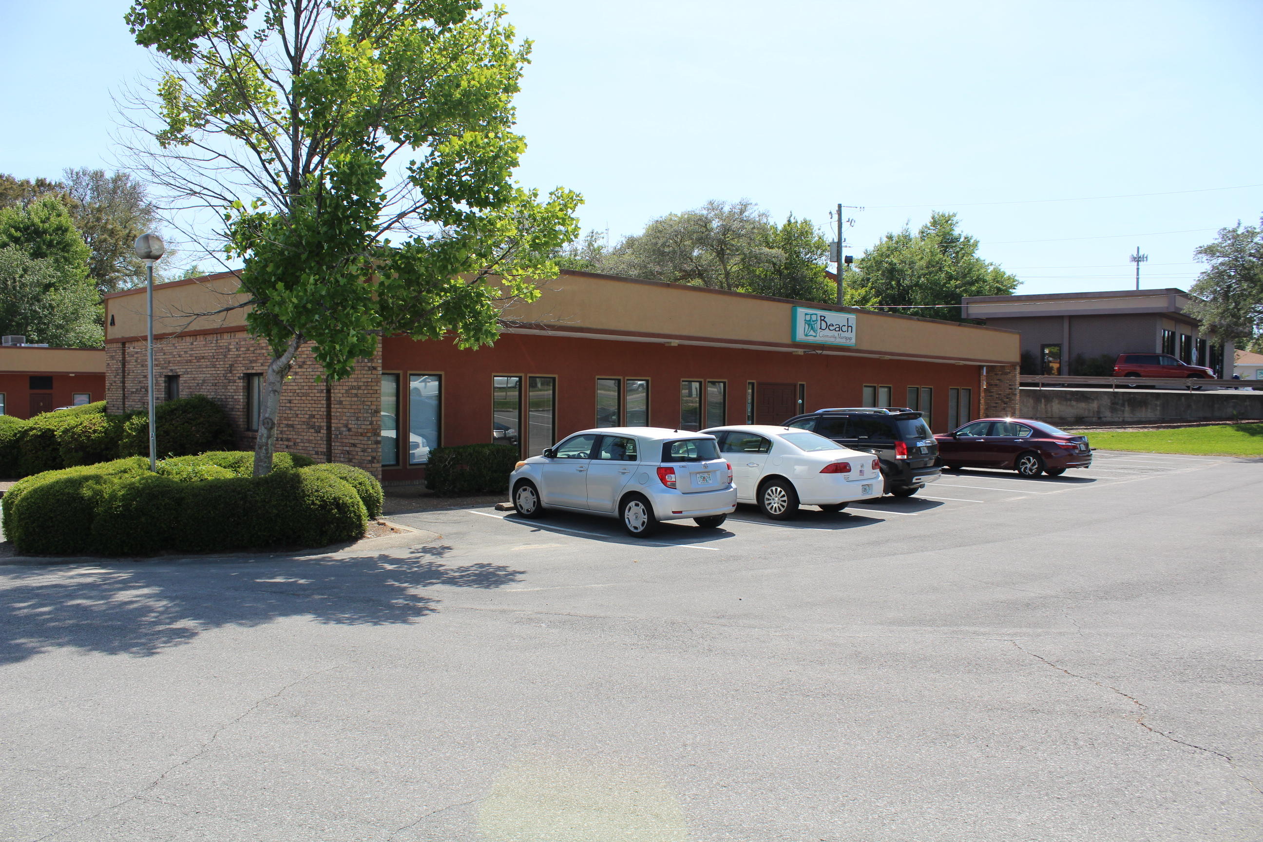 Office space has 10 offices, large reception, break area, 4 restrooms, closet.