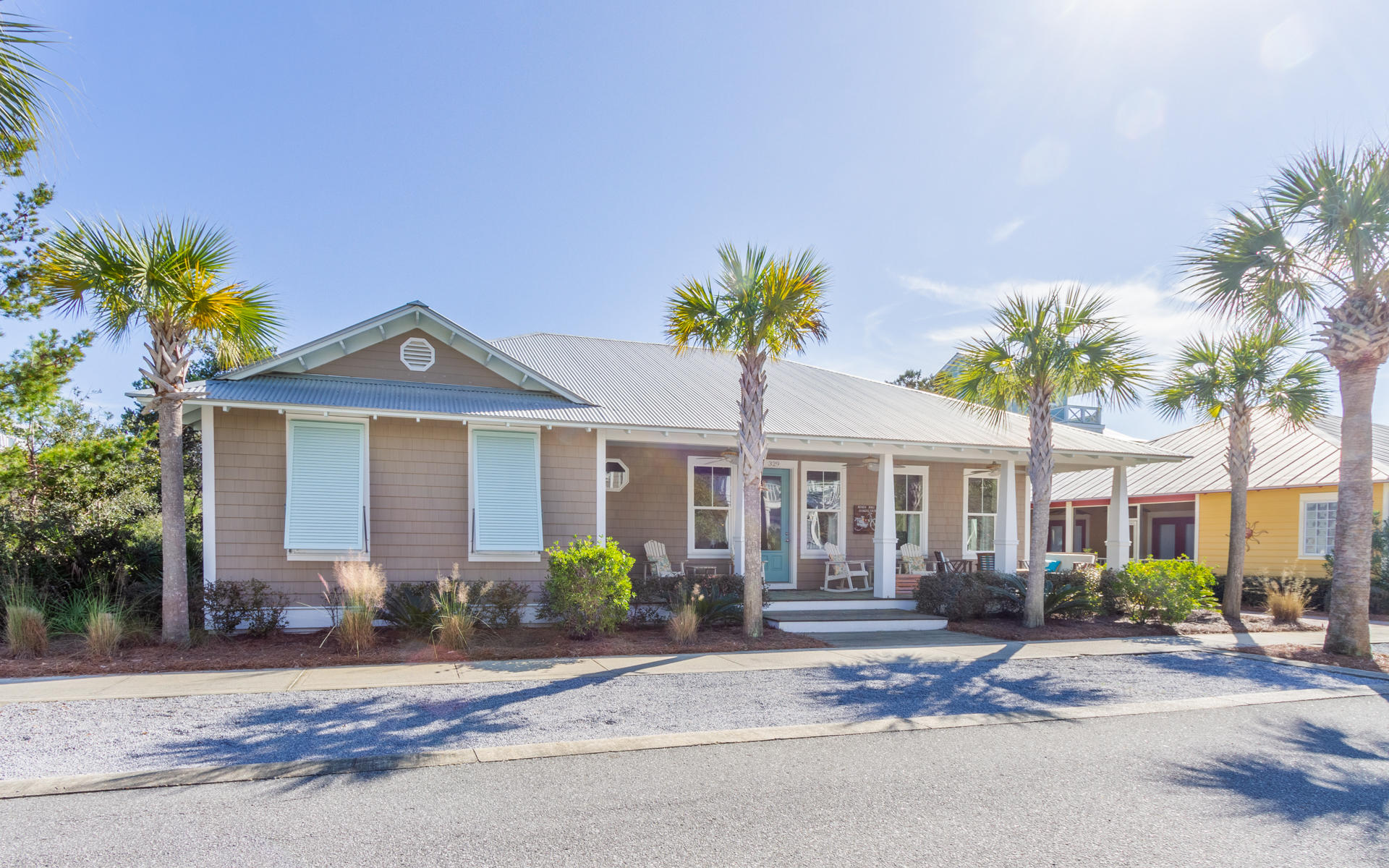 Nestled in one of the most lush and coveted locations along 30-A, this turnkey beach house is what you've been waiting for! 3 bedrooms plus 3 full bathrooms all on one level! Inviting, light-filled rooms welcome you, while the home's coastal chic ambiance suggests casually elegant living and entertaining in all seasons. This stunning beach home is situated in a prime position only one block back from the pool, two blocks to 30A, and ultimate privacy with no homes behind you. Seacrest Beach is located within easy walking, biking or driving distance to Alys Beach, Rosemary Beach and all of the great restaurants and entertainment along 30A. You and your guests will enjoy the 12,000 sf pool that is the jewel of the neighborhood. The beach is quick to access via the season tram service for hop on, hop off beach service! Enjoy the palm lined streets, guest parking, 1.3 miles of unmarked trails and South Walton's tallest sand dunes.