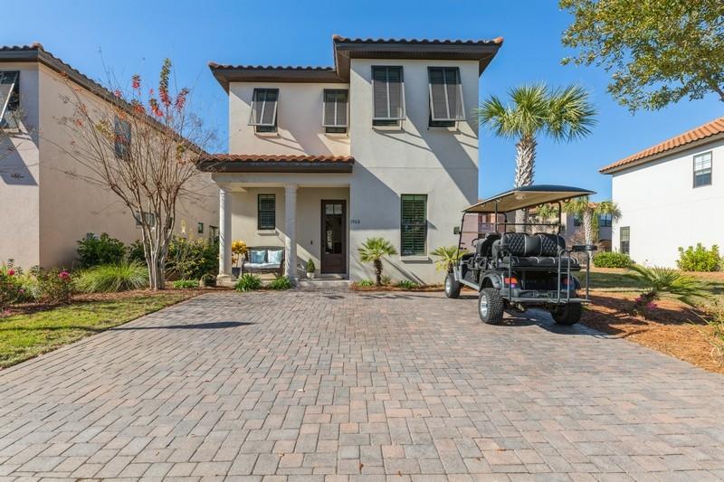 Being sold fully furnish this canal home is the perfect full time or vacation home. The open floor plan features low maintenance travertine flooring throughout the first floor.  Kitchen has been updated with beautiful tile and shiplap, a touchless-faucet and lighting.  Neutral colored granite covers countertops and a large island adds additional seating.  Stainless steel appliances and a large pantry are desirable to all.  One guest bedroom and full bath are also located on the first floor.  Head upstairs to find the 2nd guest bedroom w/en-suite, den/flex space, laundry room and nice size owners suite with double vanity, fully tiled walk-in shower and walk-in closet.  Step outside to relax on the back porch while you sip your morning coffee or afternoon cocktail.  Like to grill? The owners added additional pavers for a more spacious grilling area.  The Villa Lago neighborhood of Sandestin is just a short stroll or golf cart ride to  The Village of Baytowne Wharf, Sandestin Tennis Center and the Marina in addition to being a short golf cart or tram ride to the beach. Villa Lago neighborhood community pool is just a short walk from this home. Come and enjoy all the amenities that Sandestin has to offer, this 2,400 acre resort boasts the most beautiful white sandy beaches, four championship golf courses, a world class tennis center with 15 courts and a 98 slip full service marina  Come live the resort life.